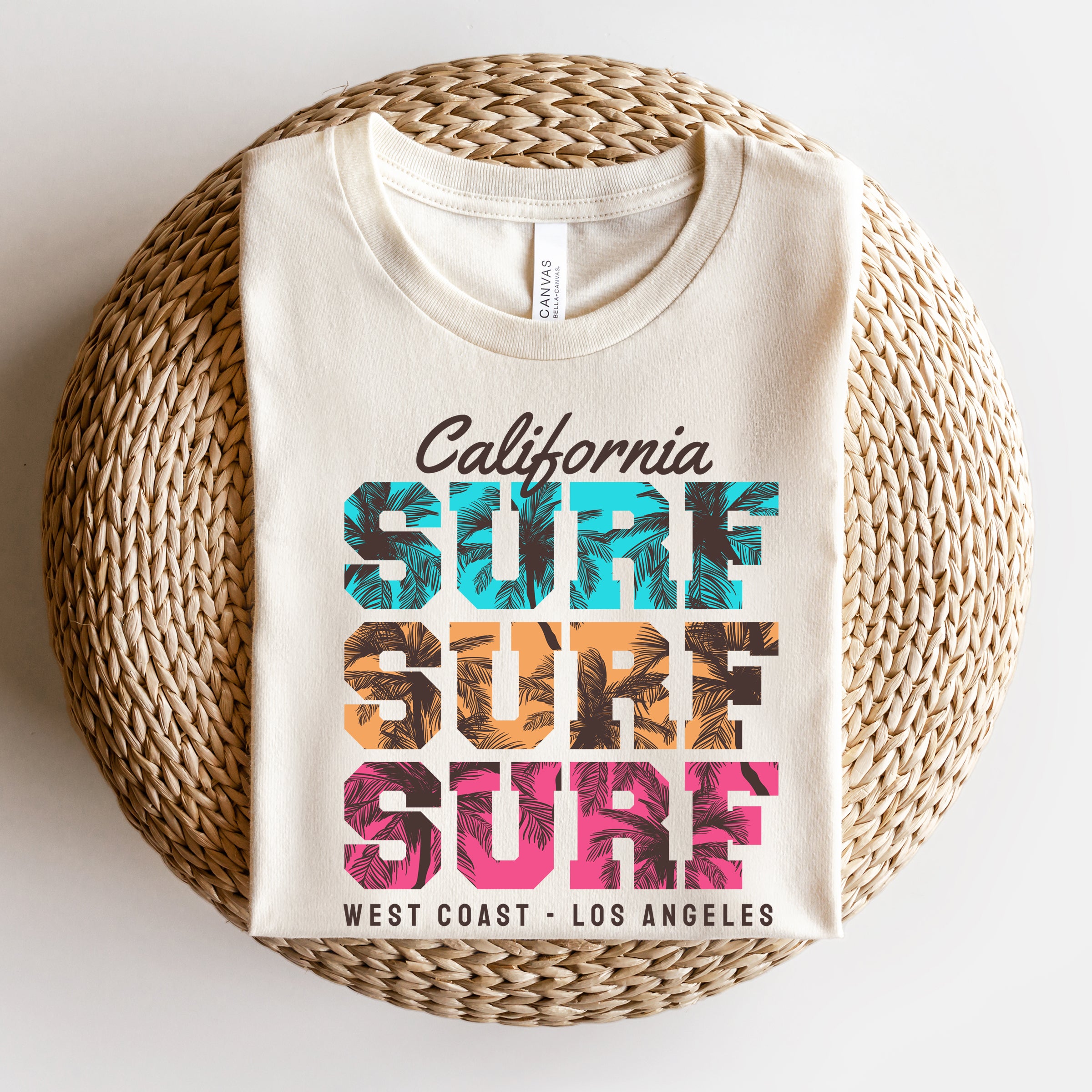 California Surf Stacked | Short Sleeve Graphic Tee