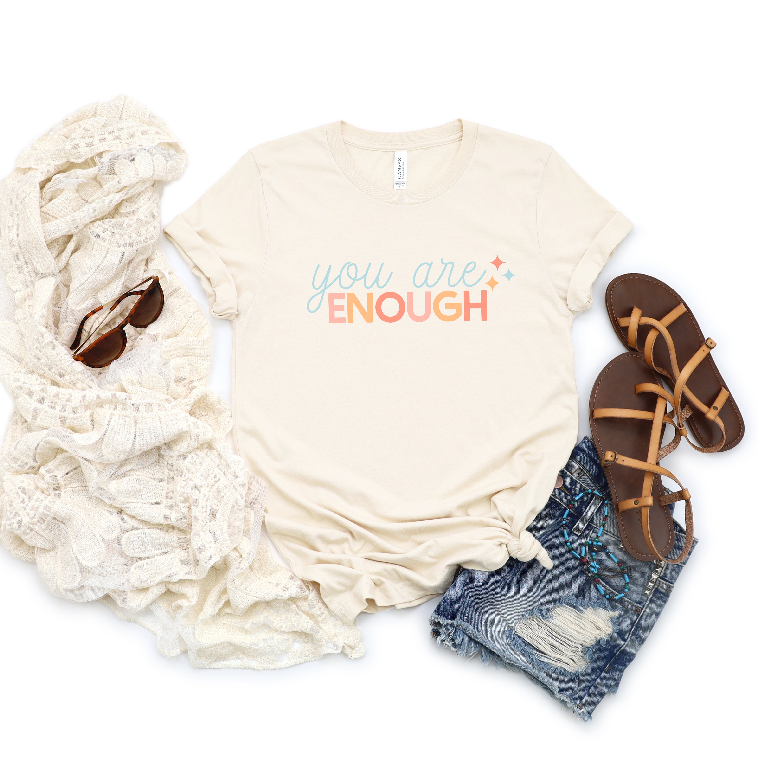 You Are Enough Stars | Short Sleeve Graphic Tee