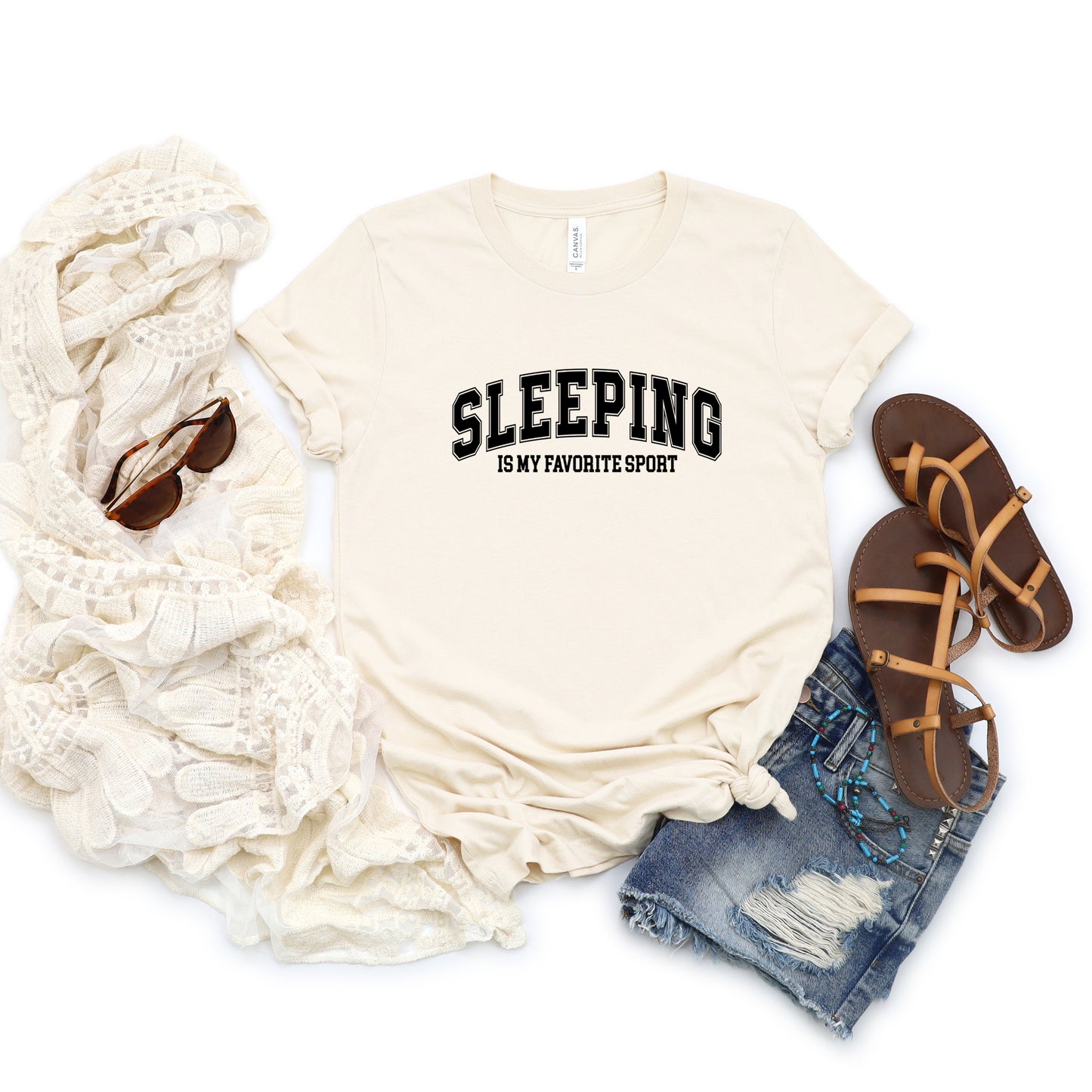 Sleeping Is My Favorite Sport | Short Sleeve Graphic Tee
