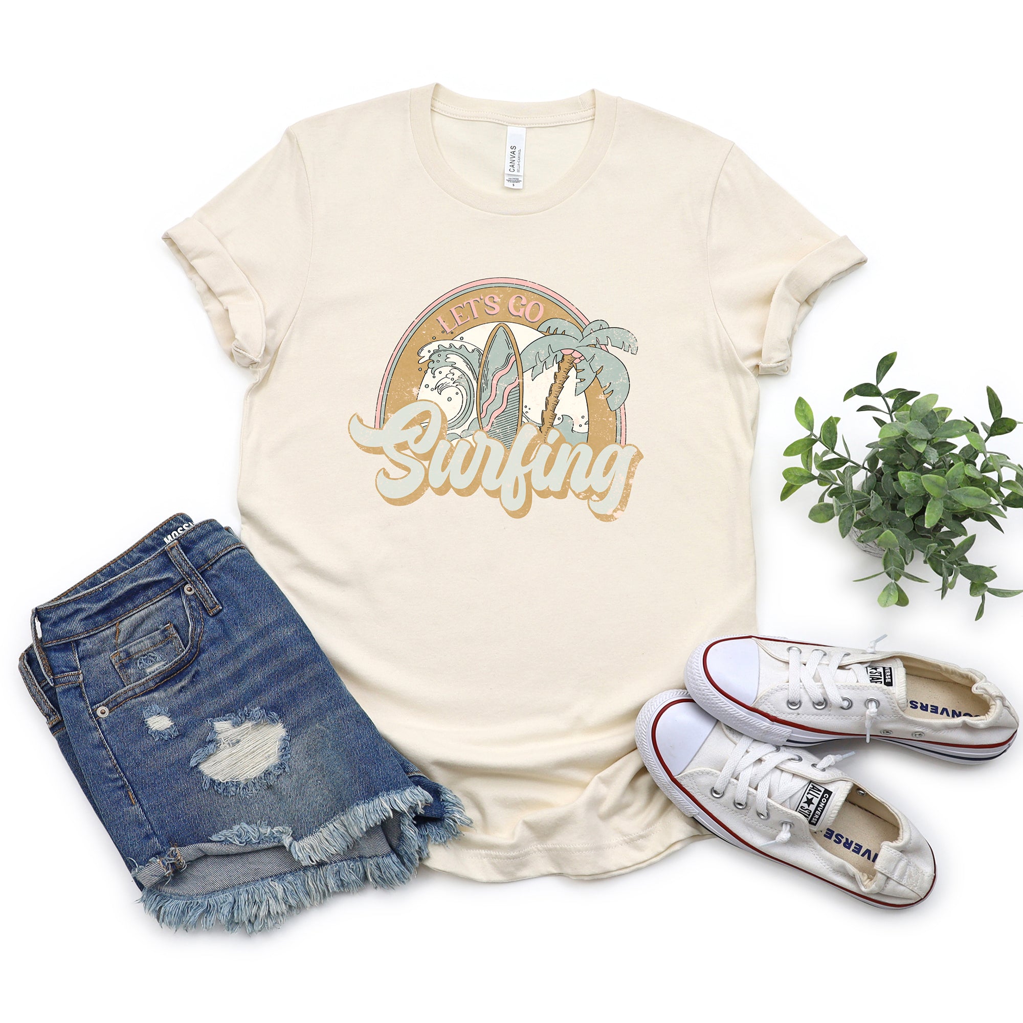 Let's Go Surfing | Short Sleeve Graphic Tee