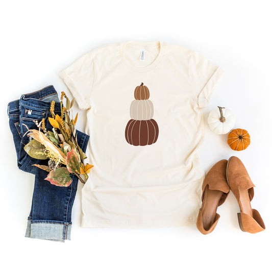 Pumpkins Stacked | Short Sleeve Graphic Tee