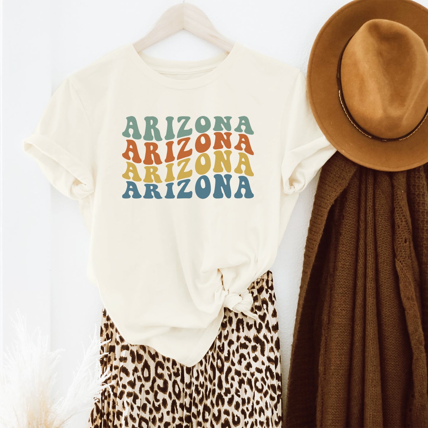 Arizona Retro Wavy | Short Sleeve Graphic Tee