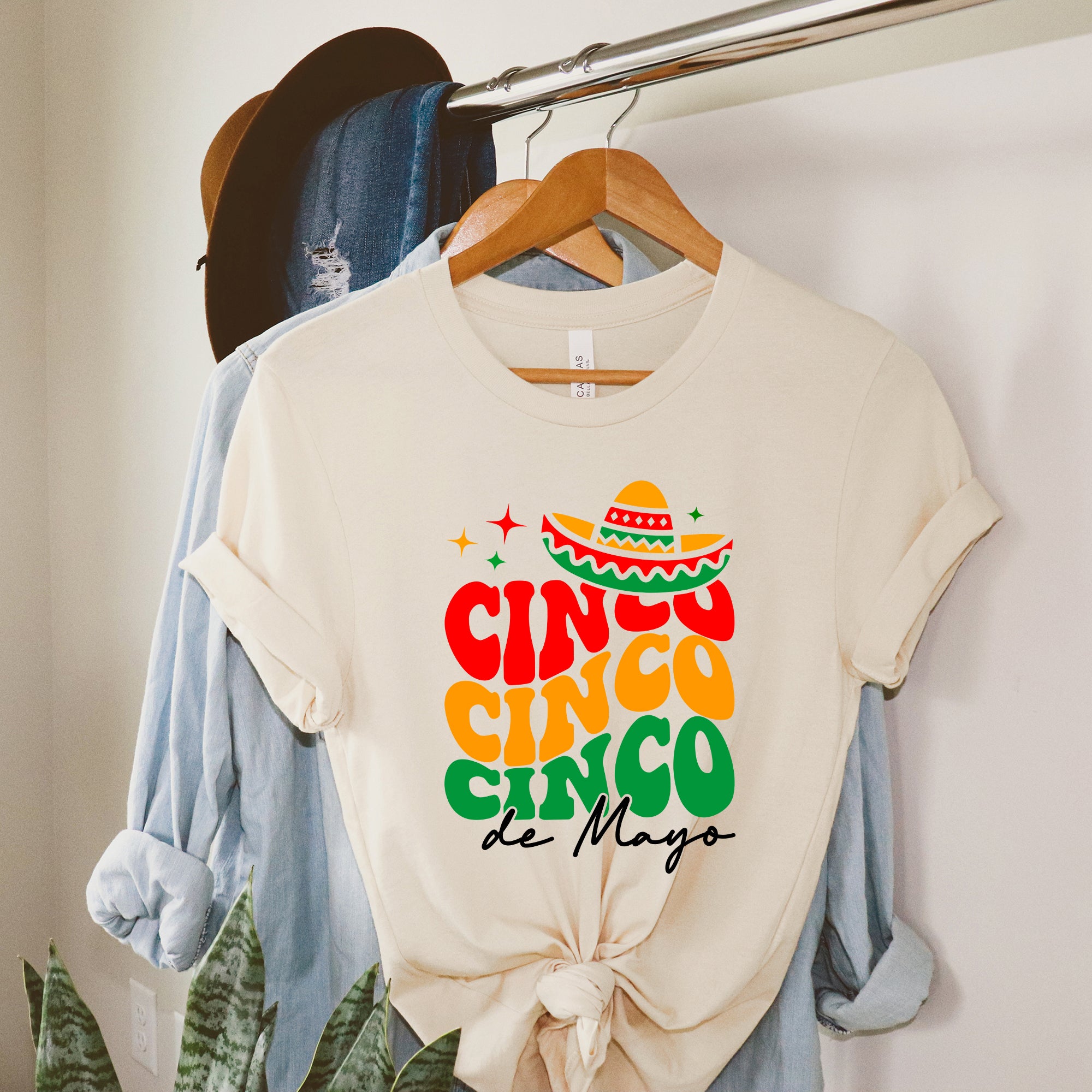 Cinco De Mayo Stacked | Short Sleeve Graphic Tee