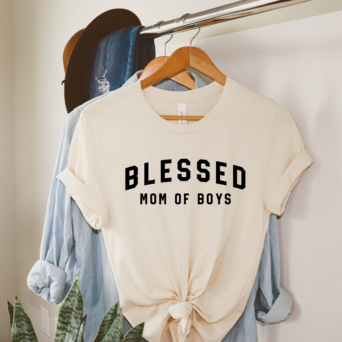 Blessed Mom of Boys | Short Sleeve Graphic Tee
