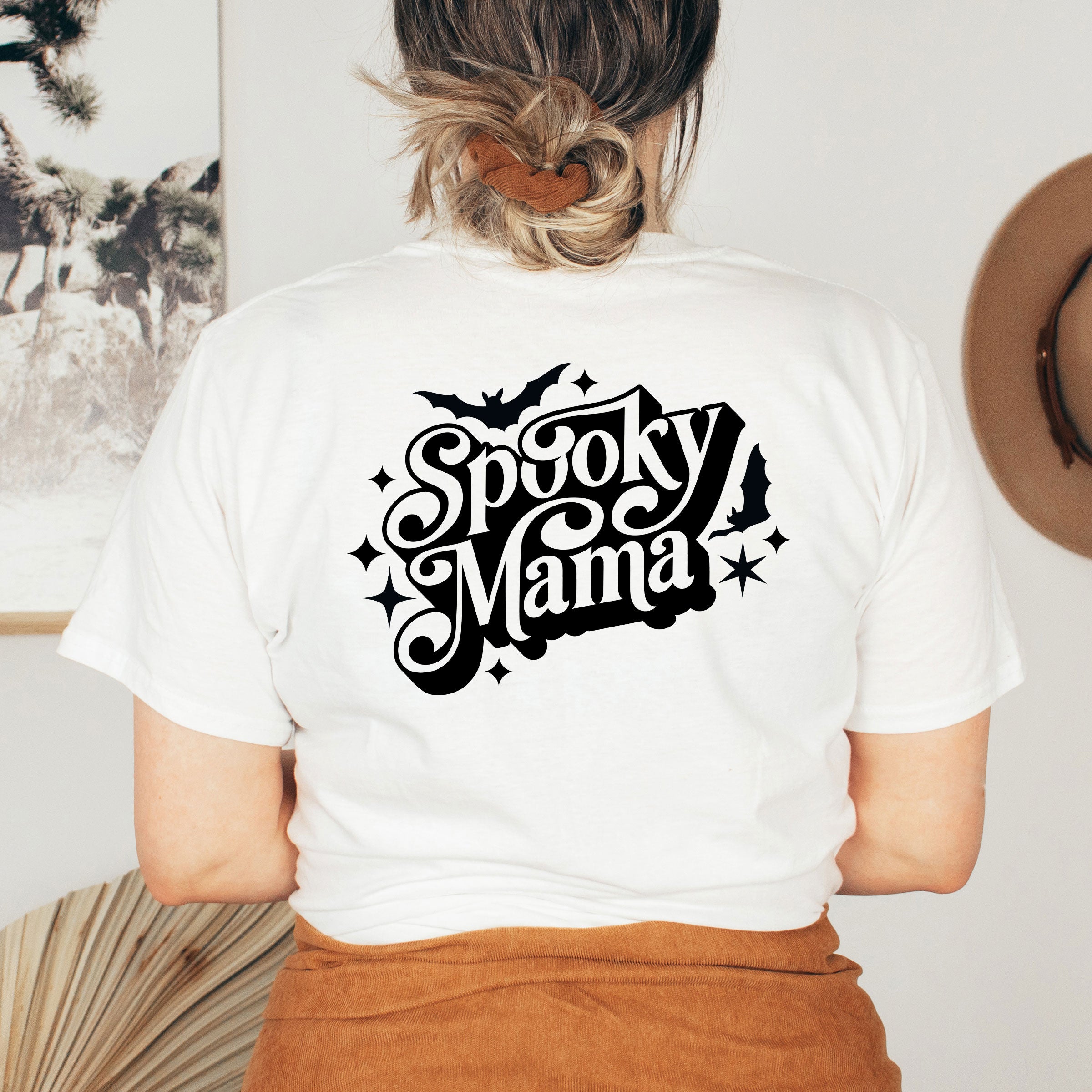Spooky Mama Bats | Front & Back Short Sleeve Graphic Tee