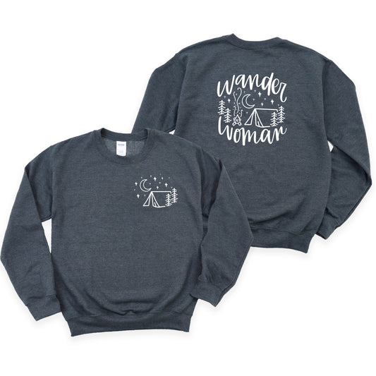Wander Woman Tent | Front and Back Sweatshirt