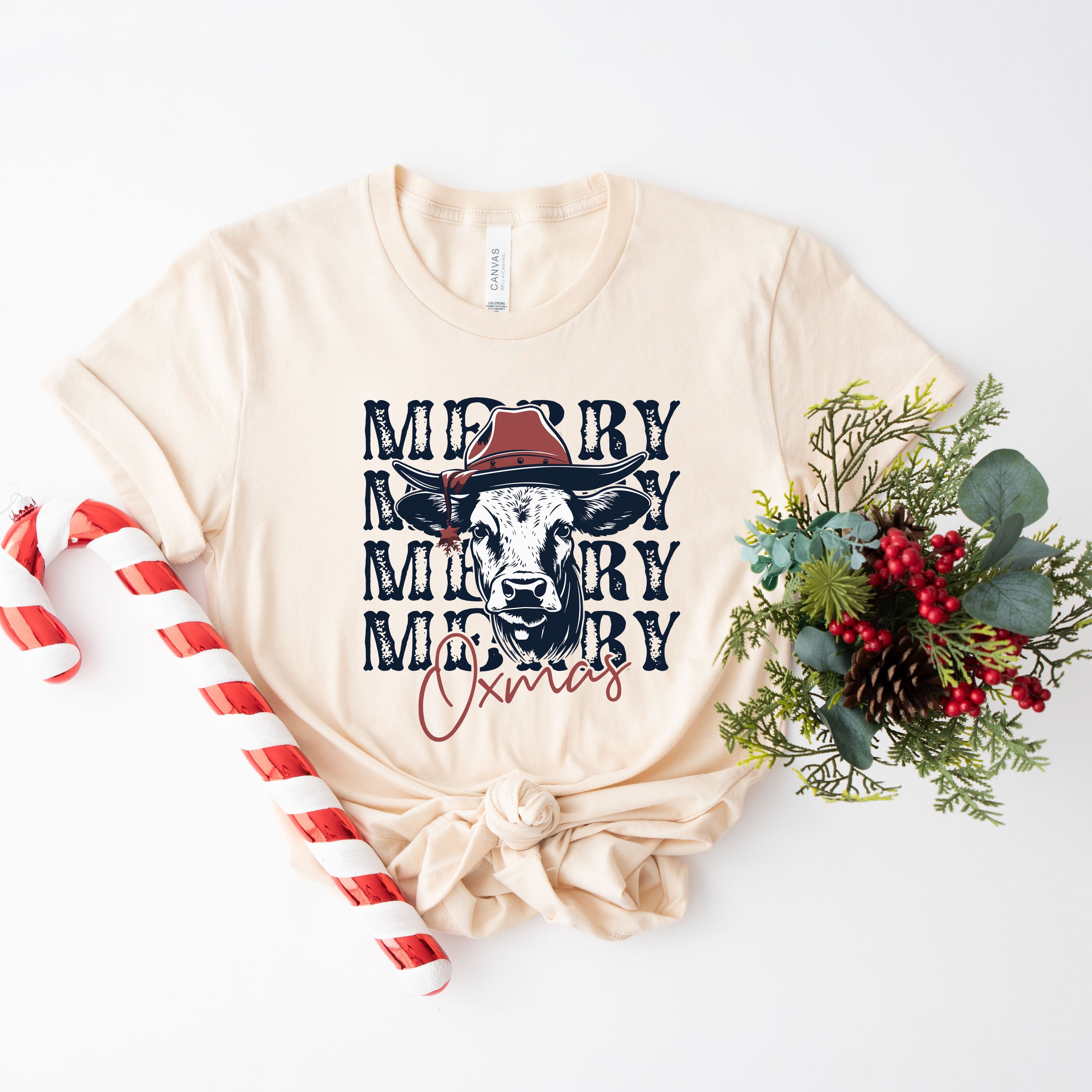 Merry Oxmas | Short Sleeve Crewneck