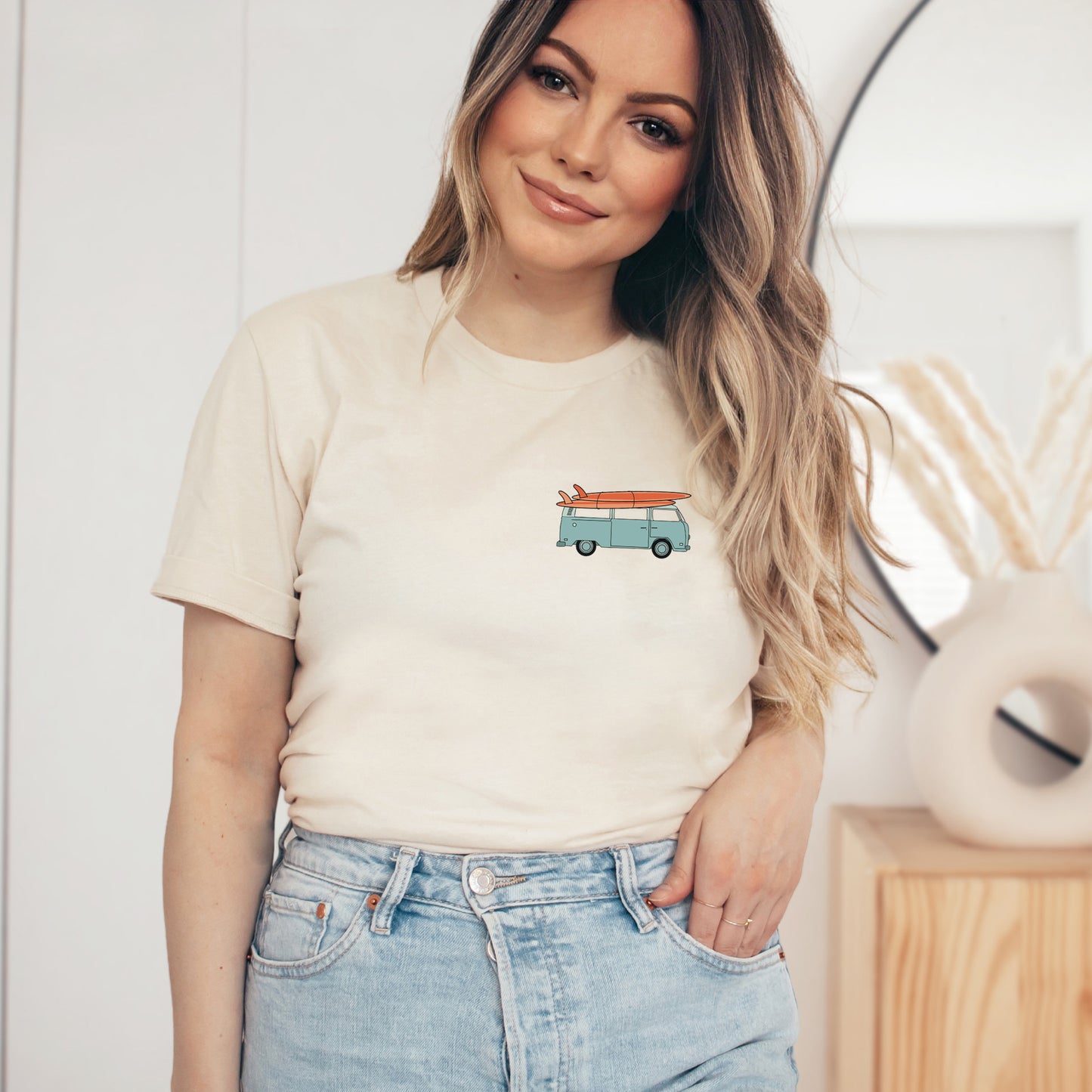 Never Lost Light Blue | Front & Back Short Sleeve Graphic Tee