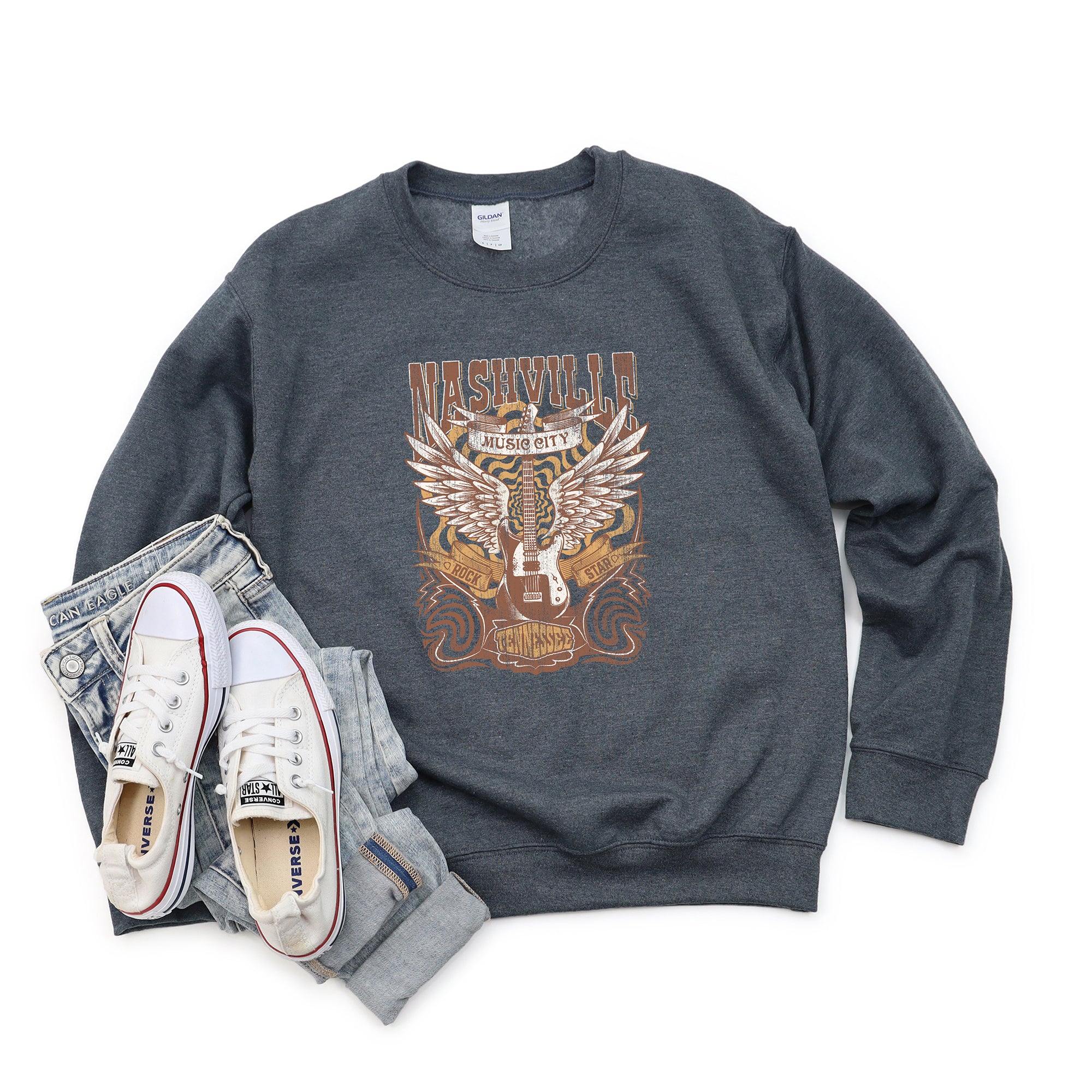 Nashville Guitar Wings | Sweatshirt