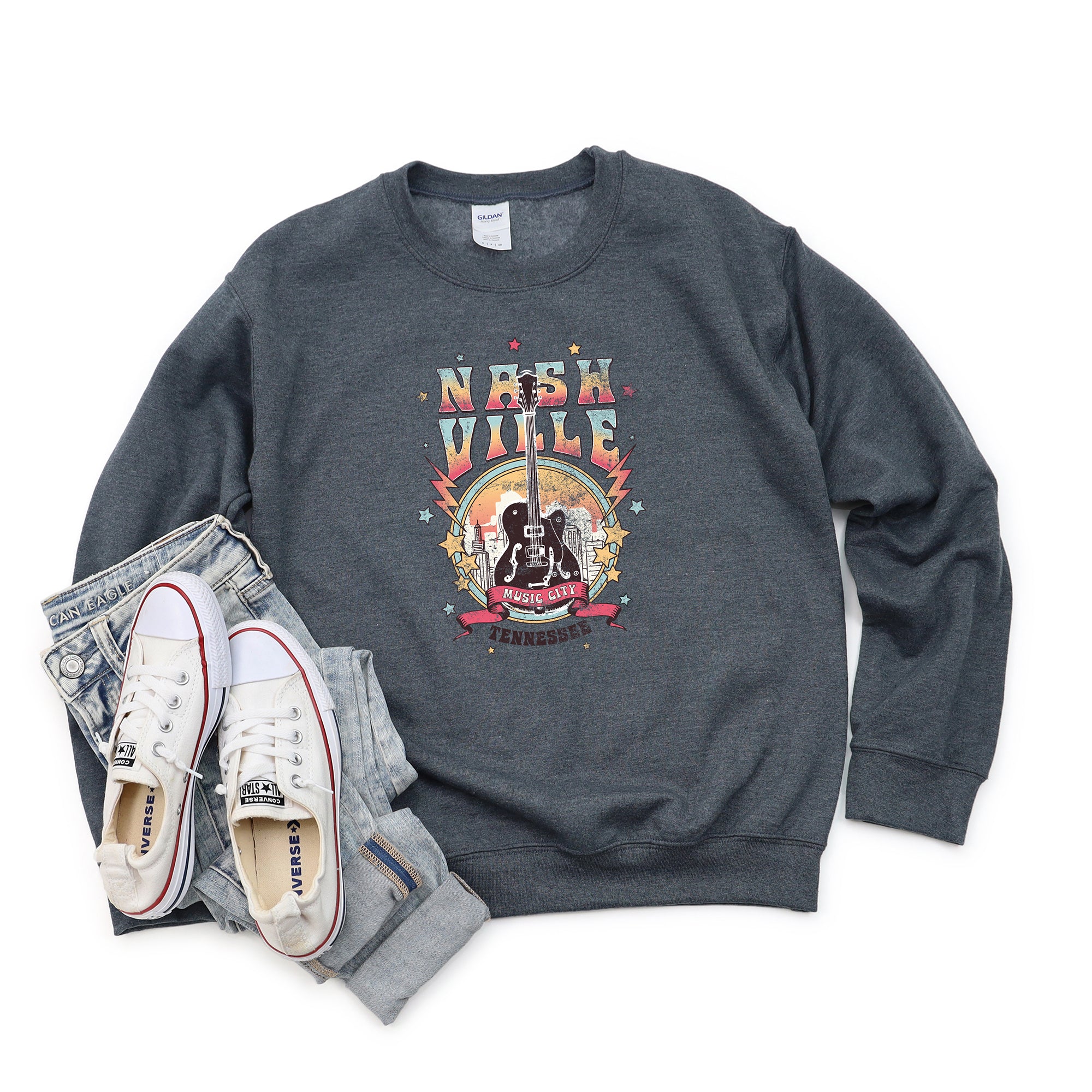 Nashville Tennessee Guitar | Sweatshirt