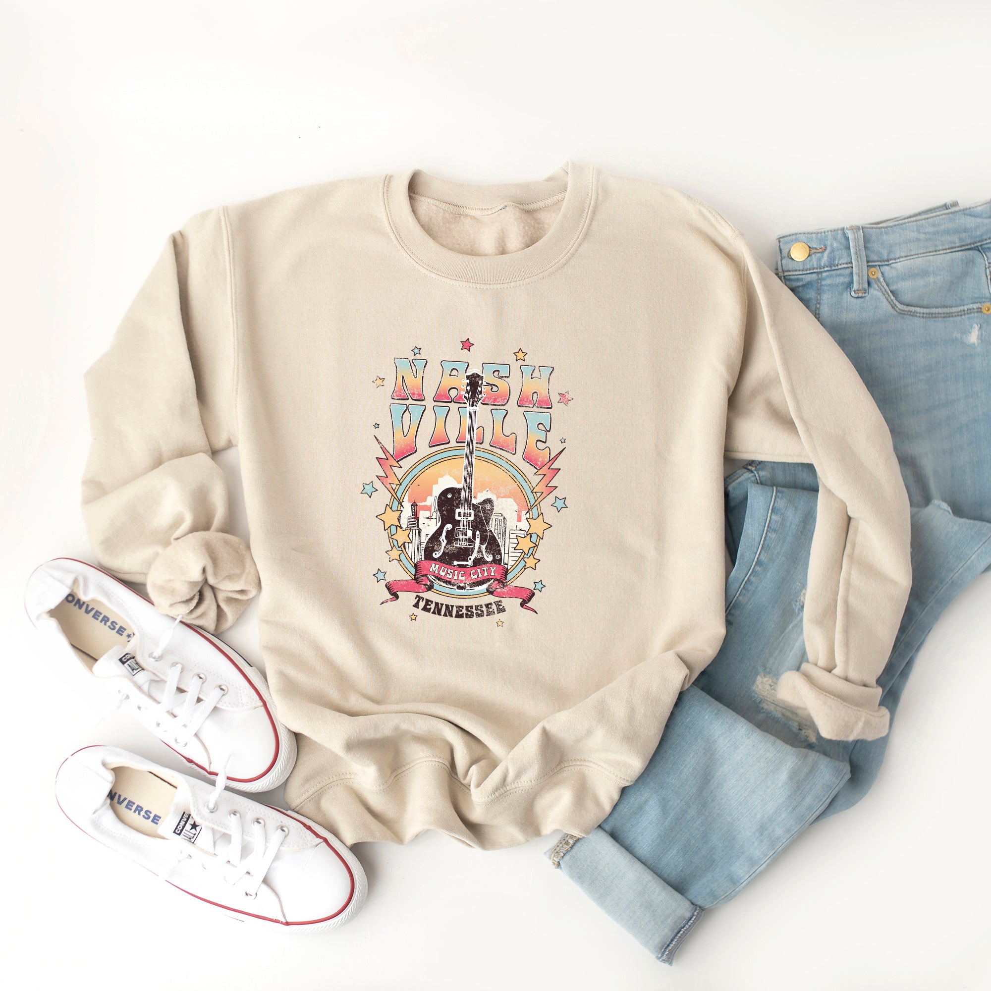Nashville Tennessee Guitar | Sweatshirt