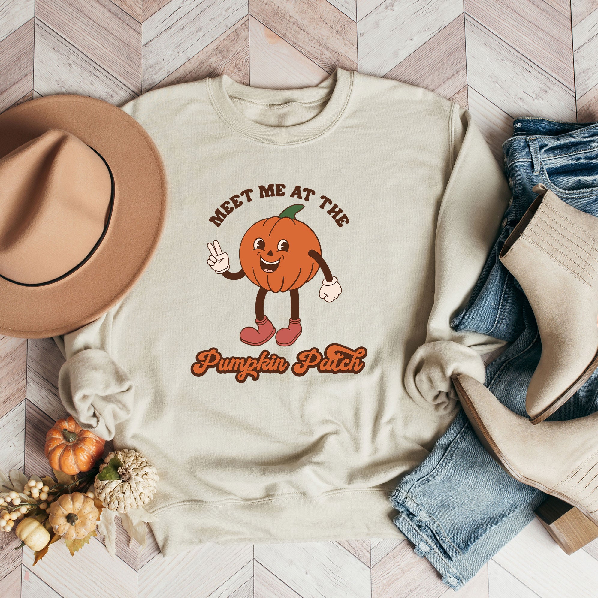 Meet Me At The Pumpkin Patch Pumpkin | Sweatshirt