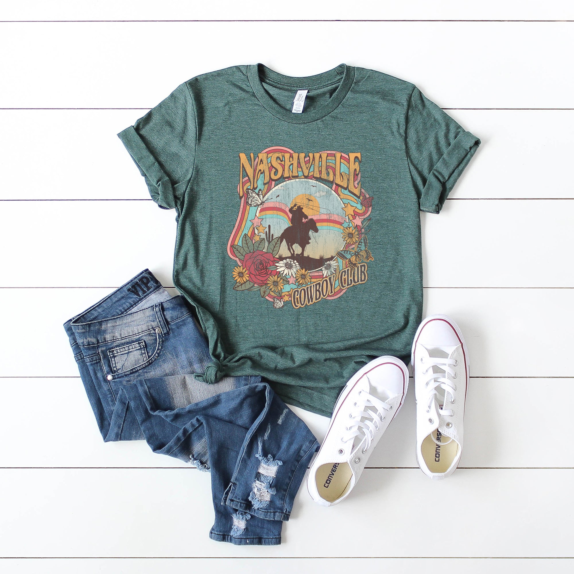 Nashville Cowboy Club | Short Sleeve Graphic Tee