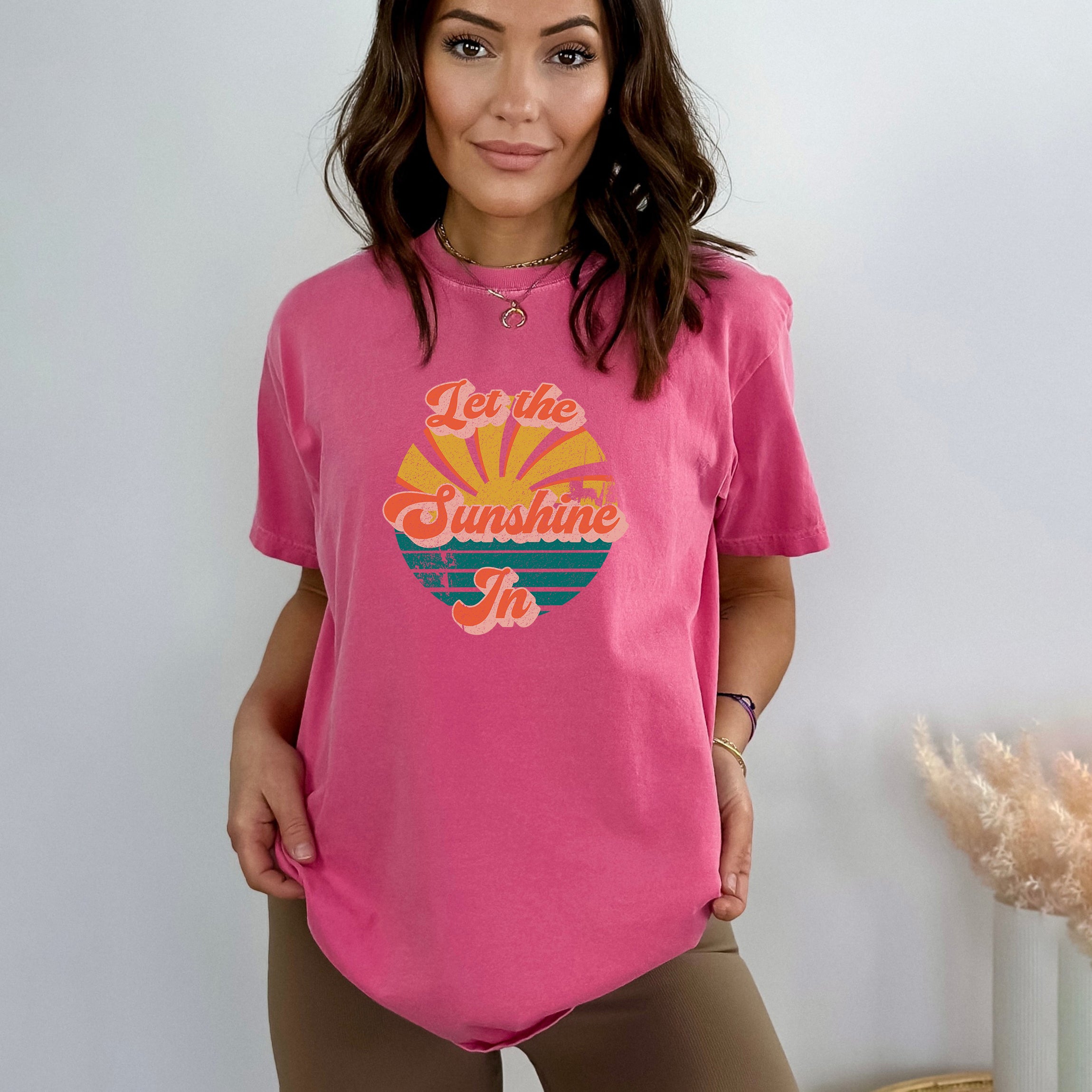 Let The Sunshine In | Garment Dyed Short Sleeve Tee