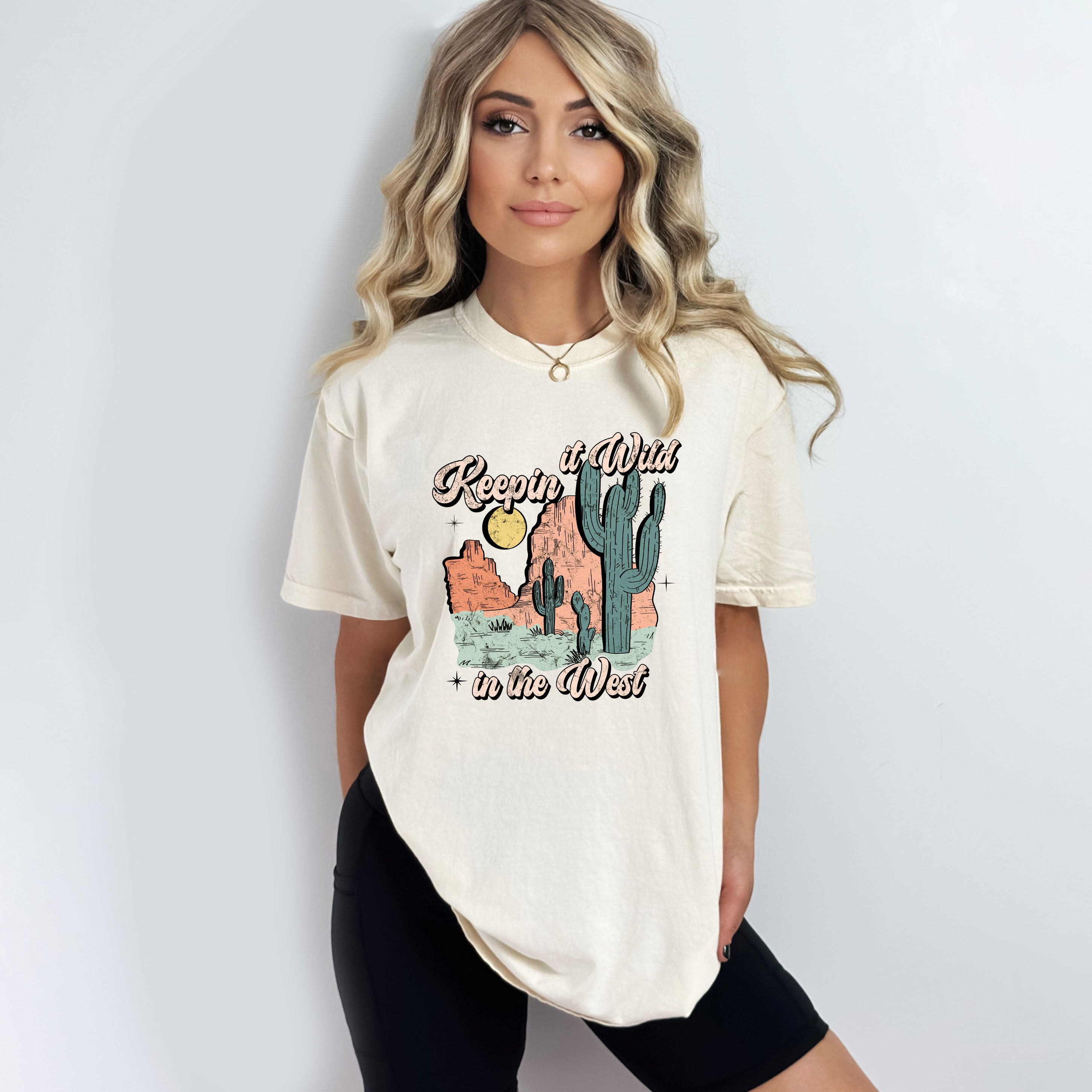 Keepin It Wild Colorful | Garment Dyed Short Sleeve Tee