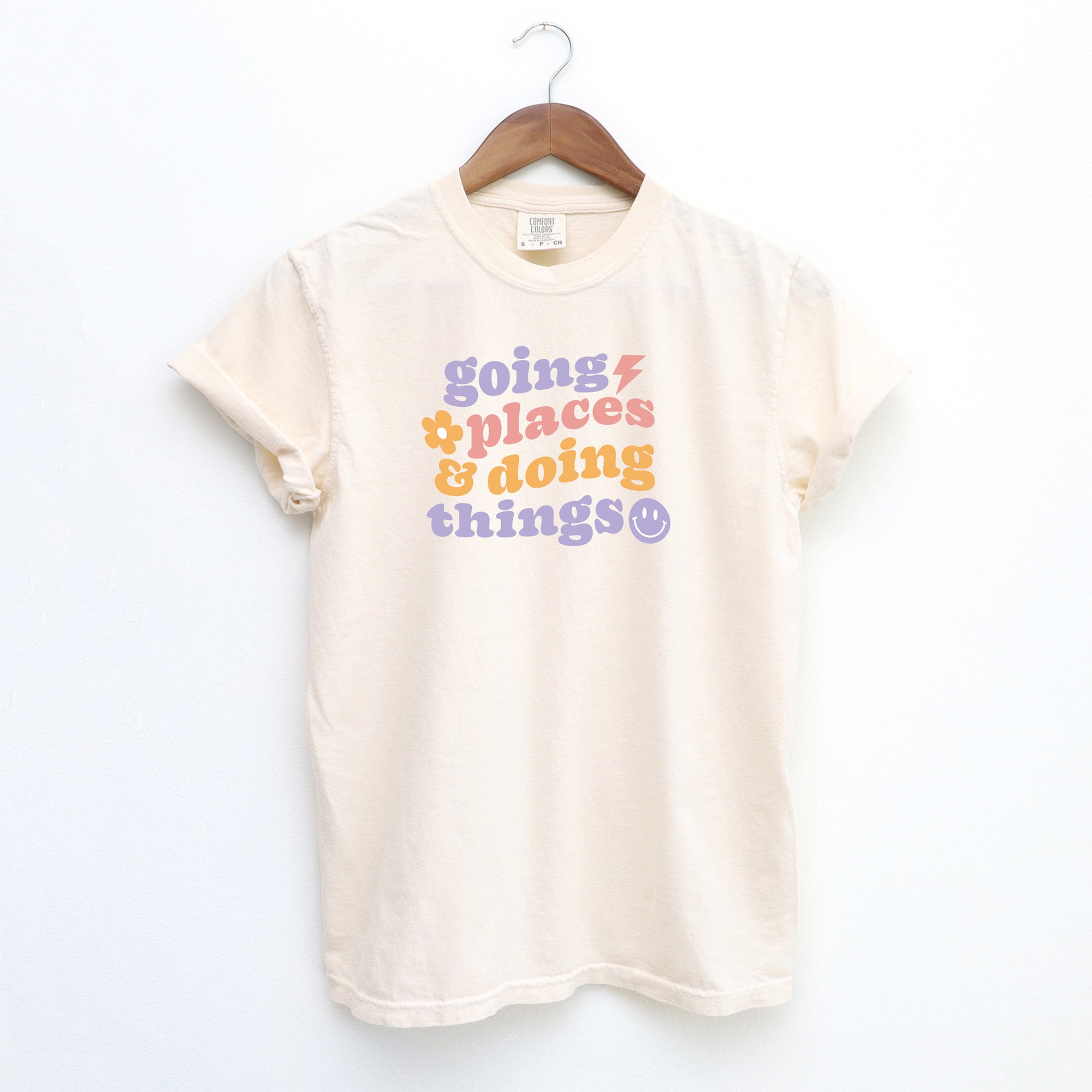 Going Places And Doing Things | Garment Dyed Short Sleeve Tee