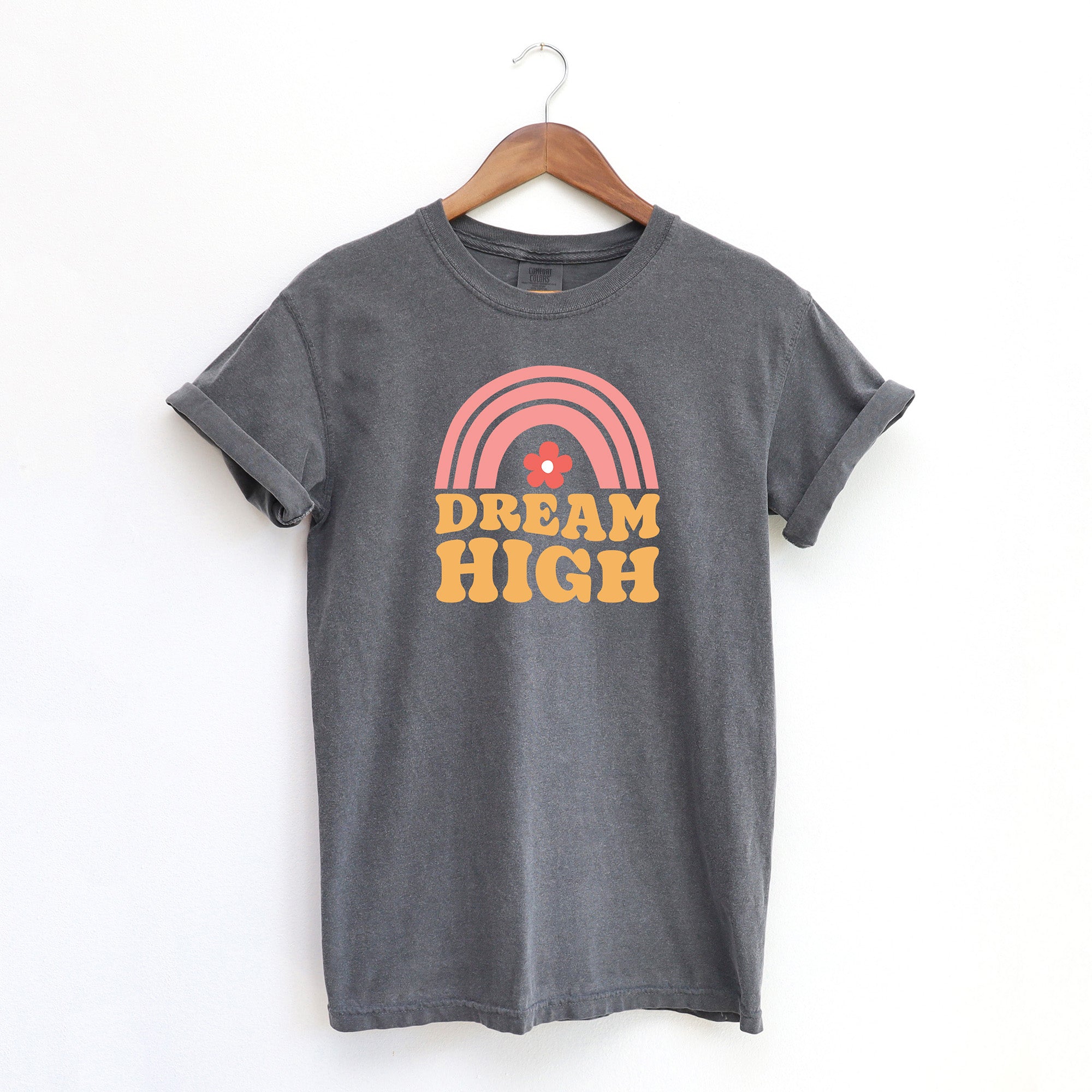 Dream High Rainbow | Garment Dyed Short Sleeve Tee