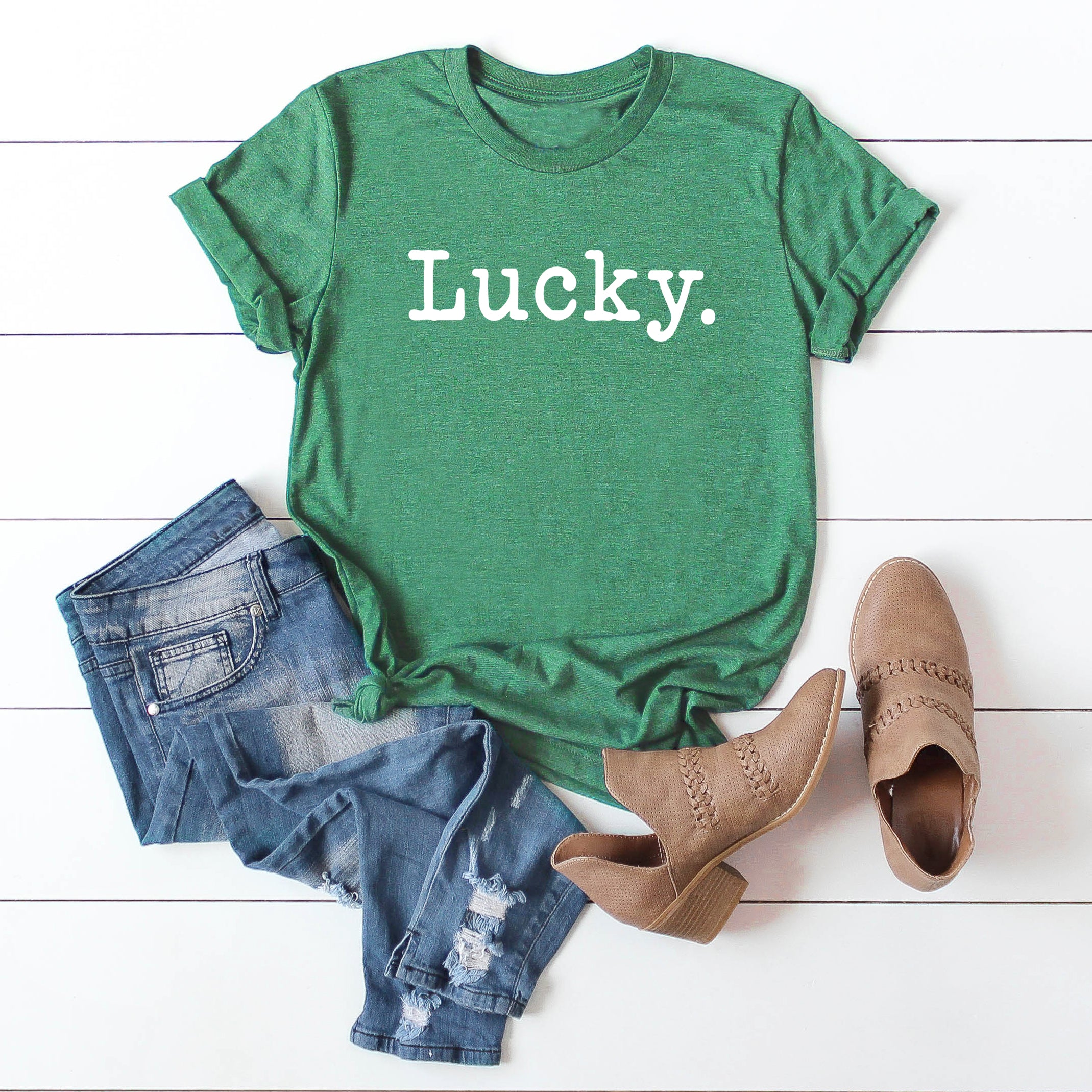 Lucky Typewriter | Short Sleeve Graphic Tee