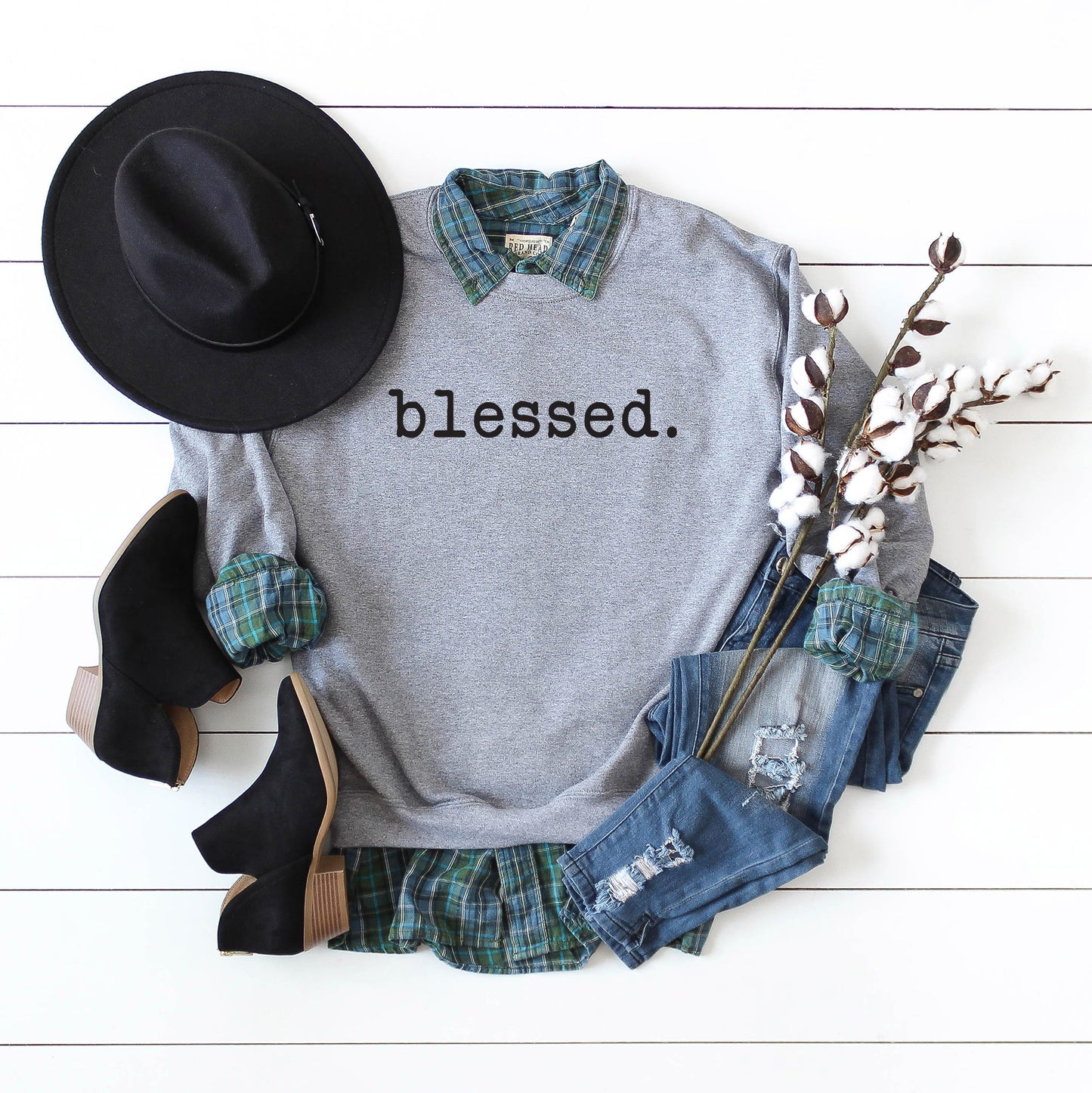 Blessed - Typewriter | Sweatshirt