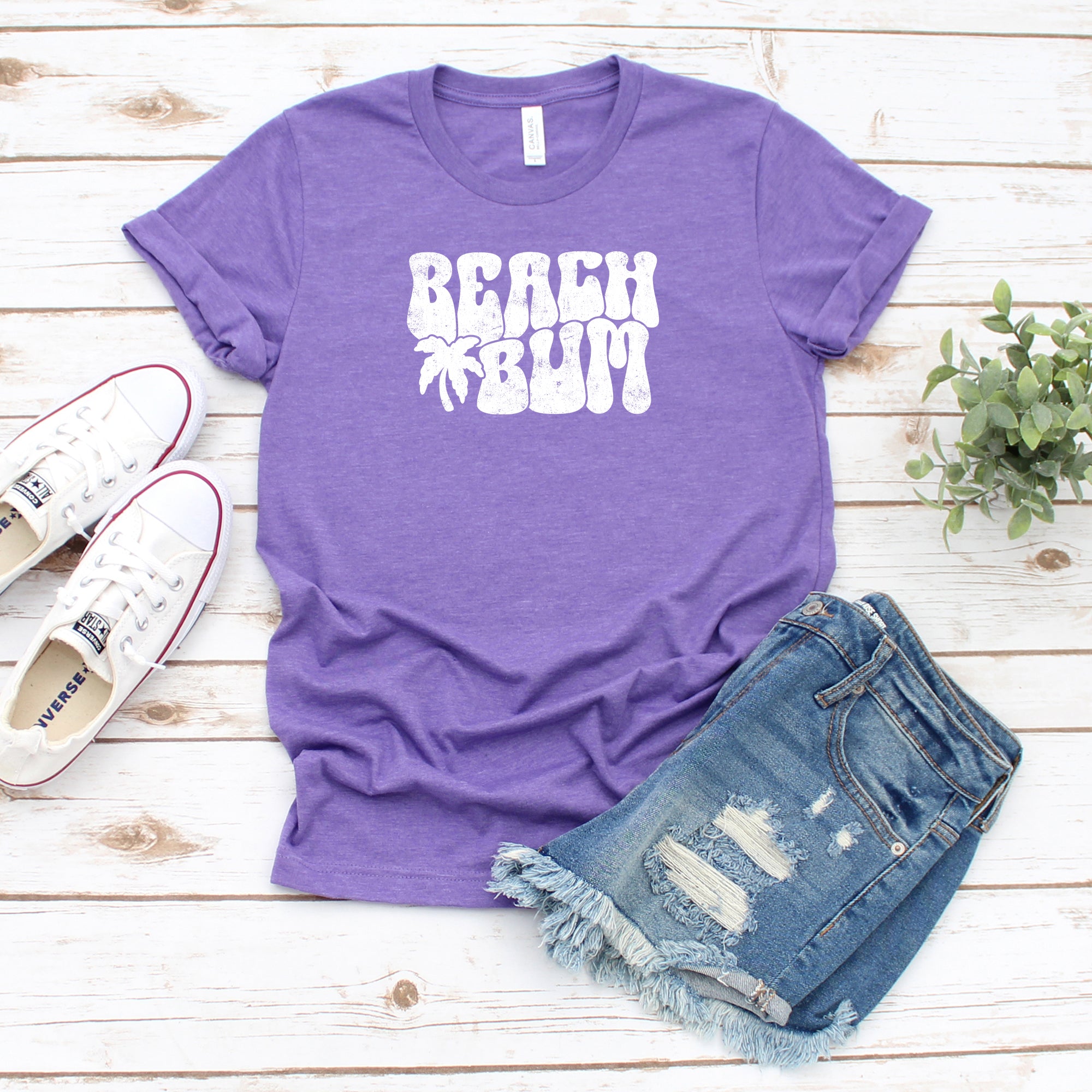 Beach Bum Palm Tree | Short Sleeve Graphic Tee