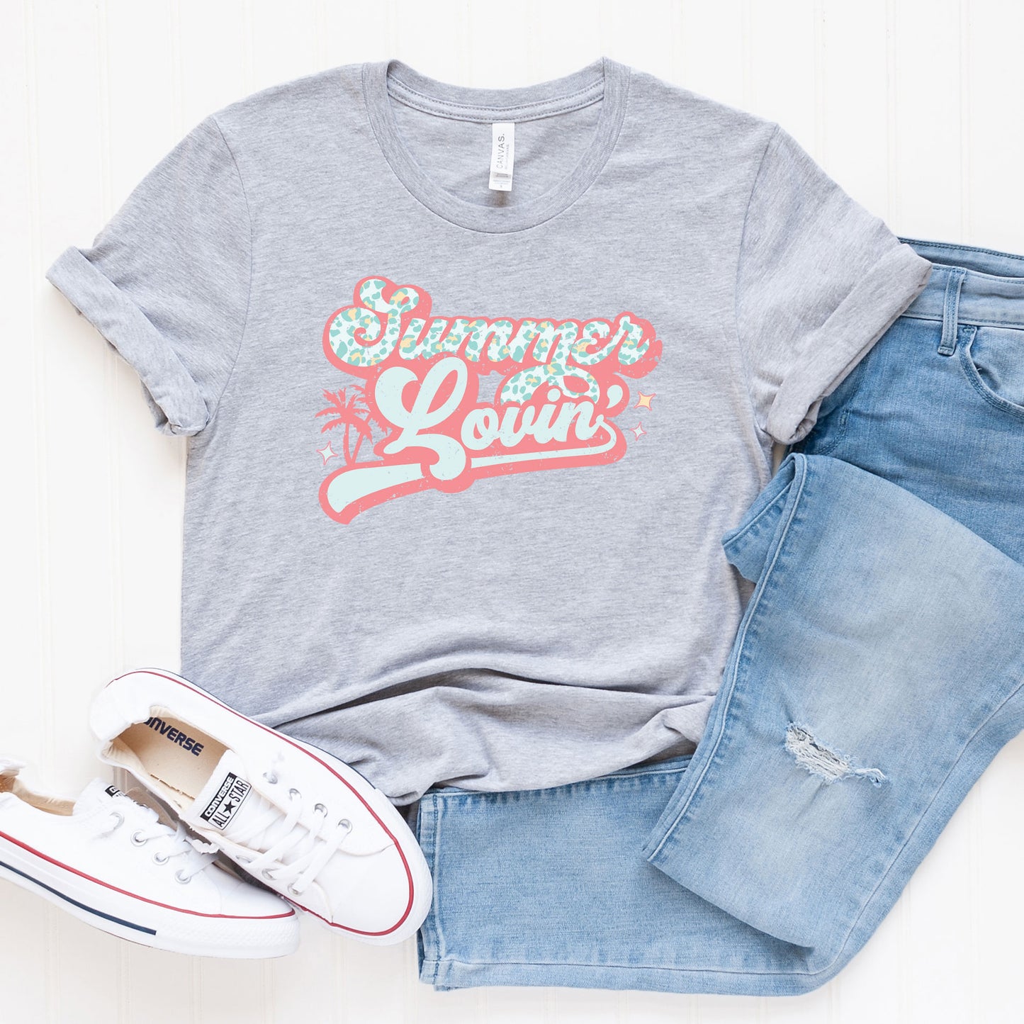 Summer Lovin' Leopard | Short Sleeve Graphic Tee