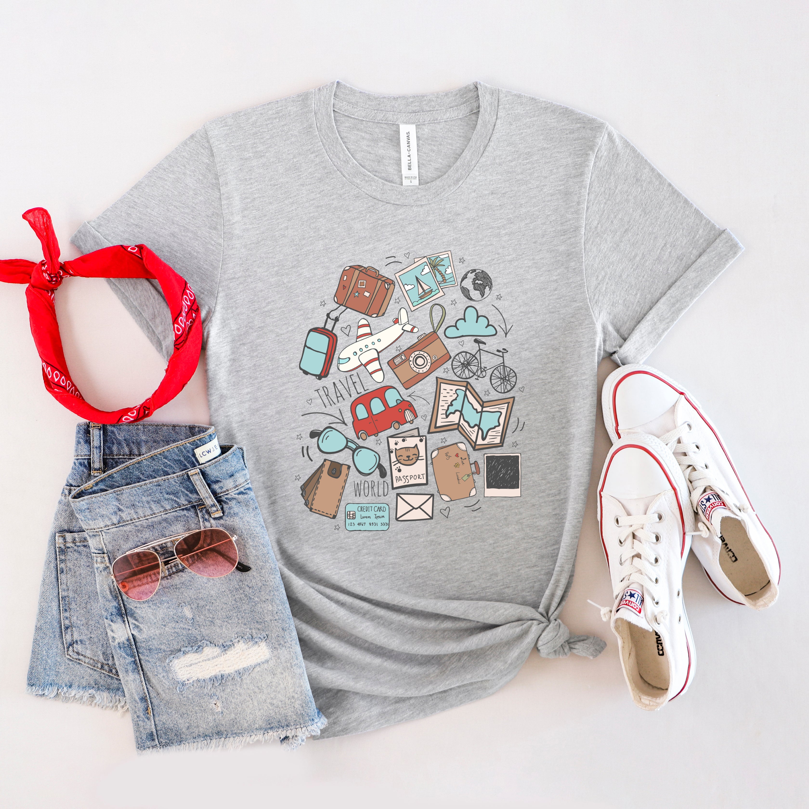 Travel Doodles | Short Sleeve Graphic Tee