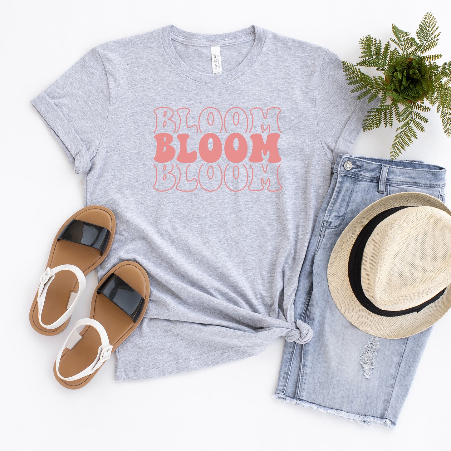 Bloom Stacked Colorful | Short Sleeve Graphic Tee