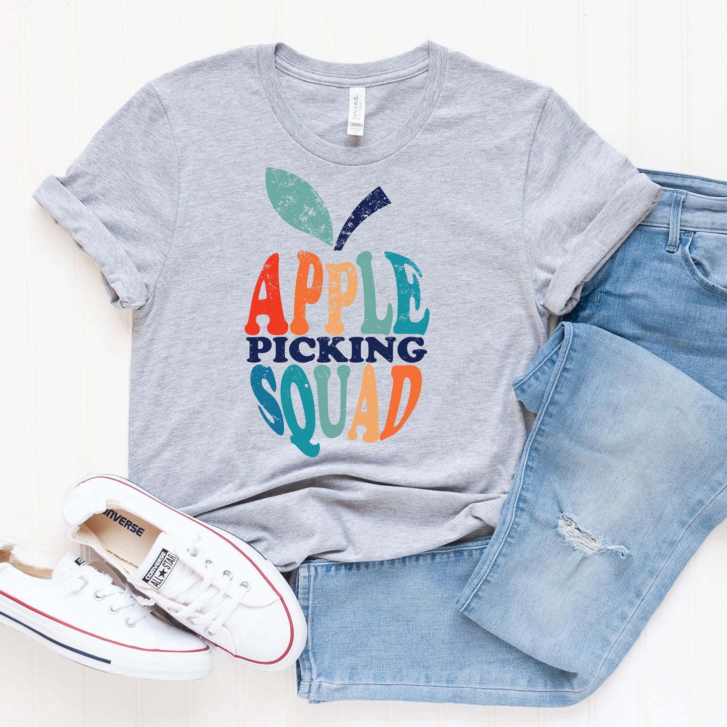 Apple Picking Squad Colorful | Short Sleeve Graphic Tee