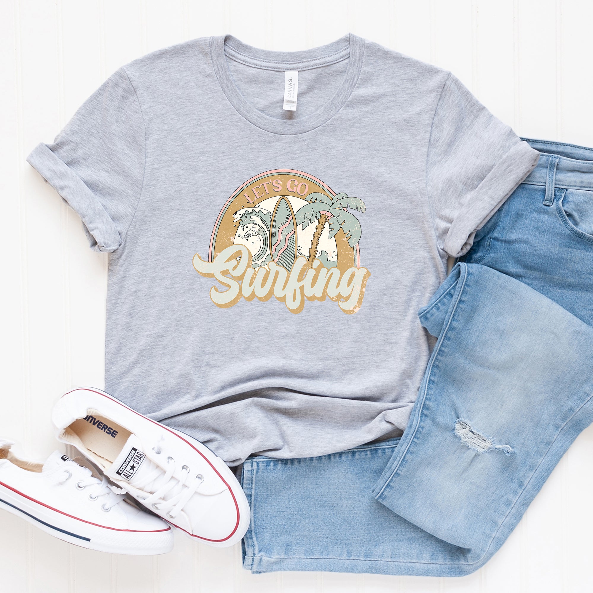 Let's Go Surfing | Short Sleeve Graphic Tee