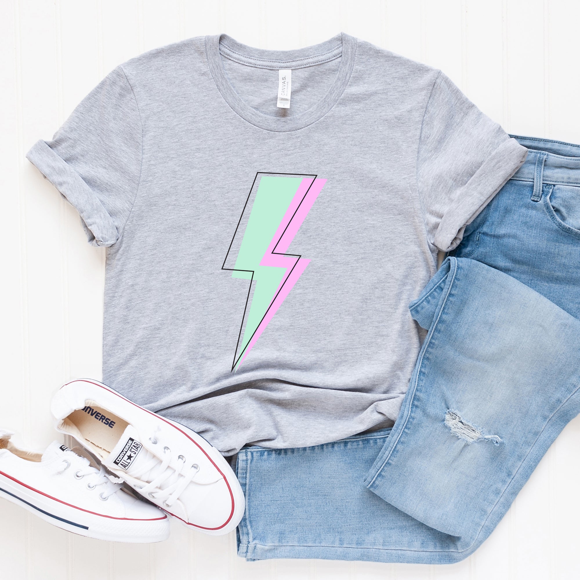 Layered Lightning Bolt | Short Sleeve Graphic Tee