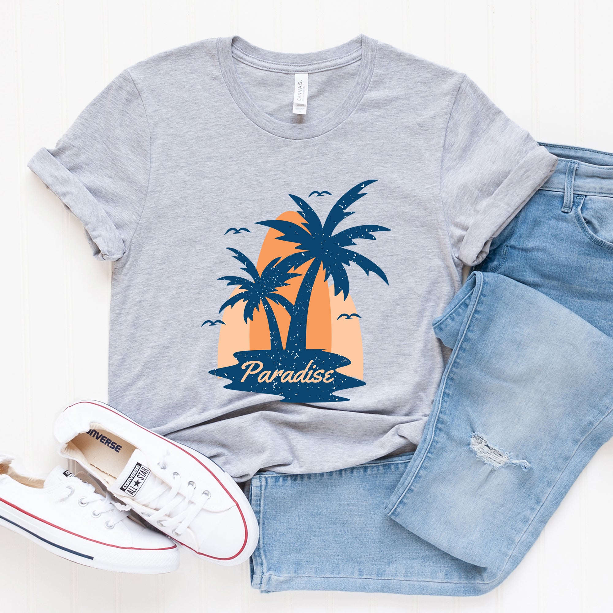Paradise Palm Tree | Short Sleeve Graphic Tee