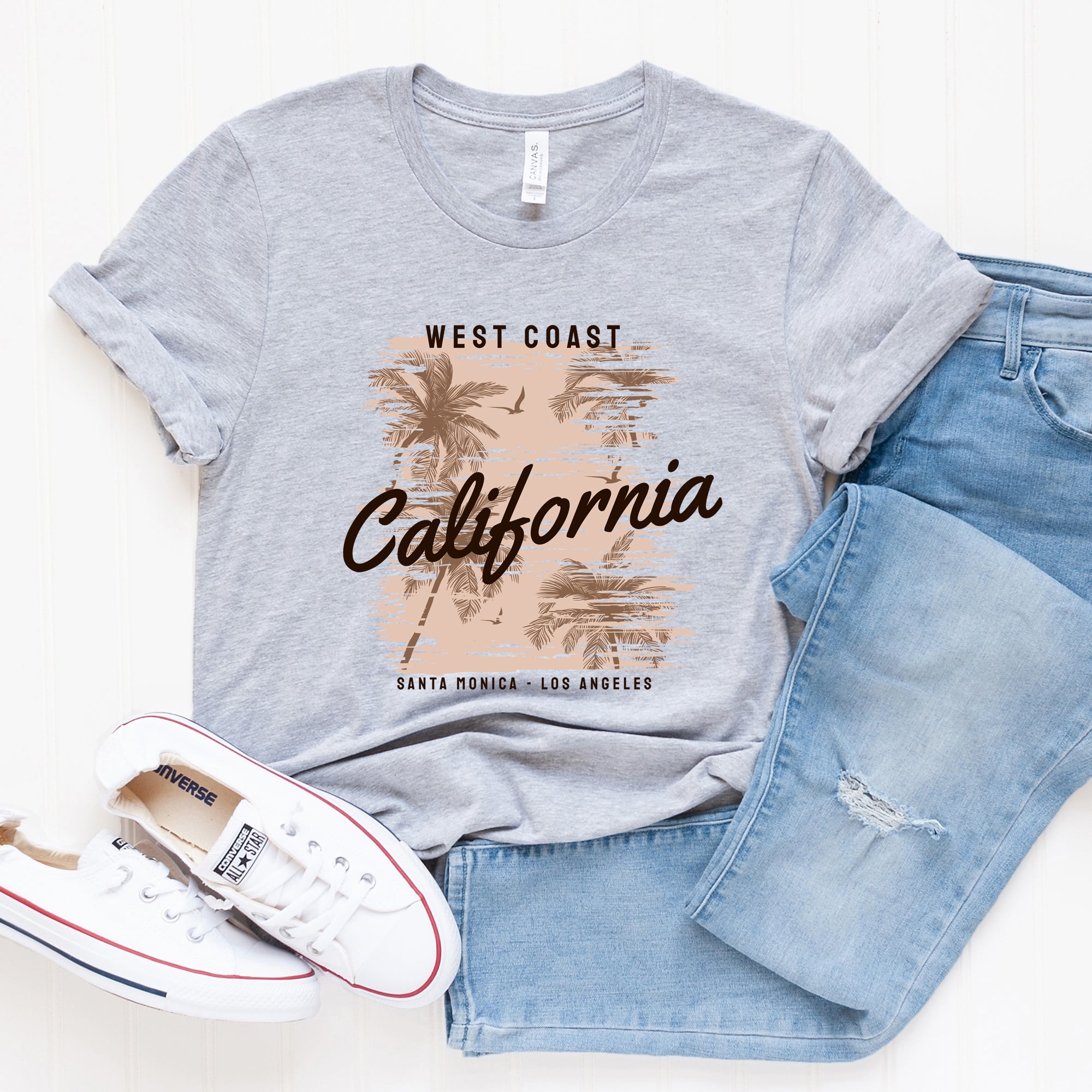 West Coast Santa Monica | Short Sleeve Graphic Tee