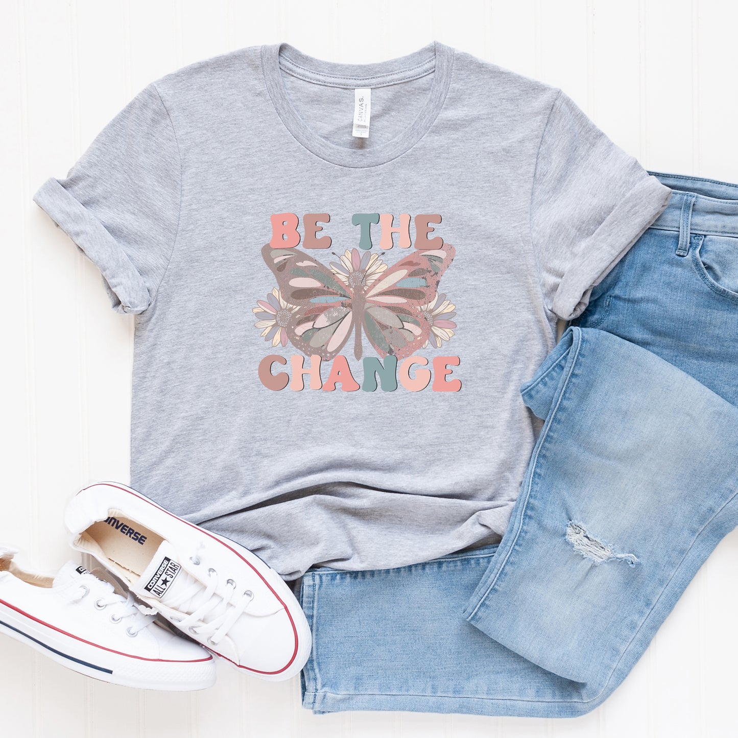 Be The Change Butterfly | Short Sleeve Graphic Tee