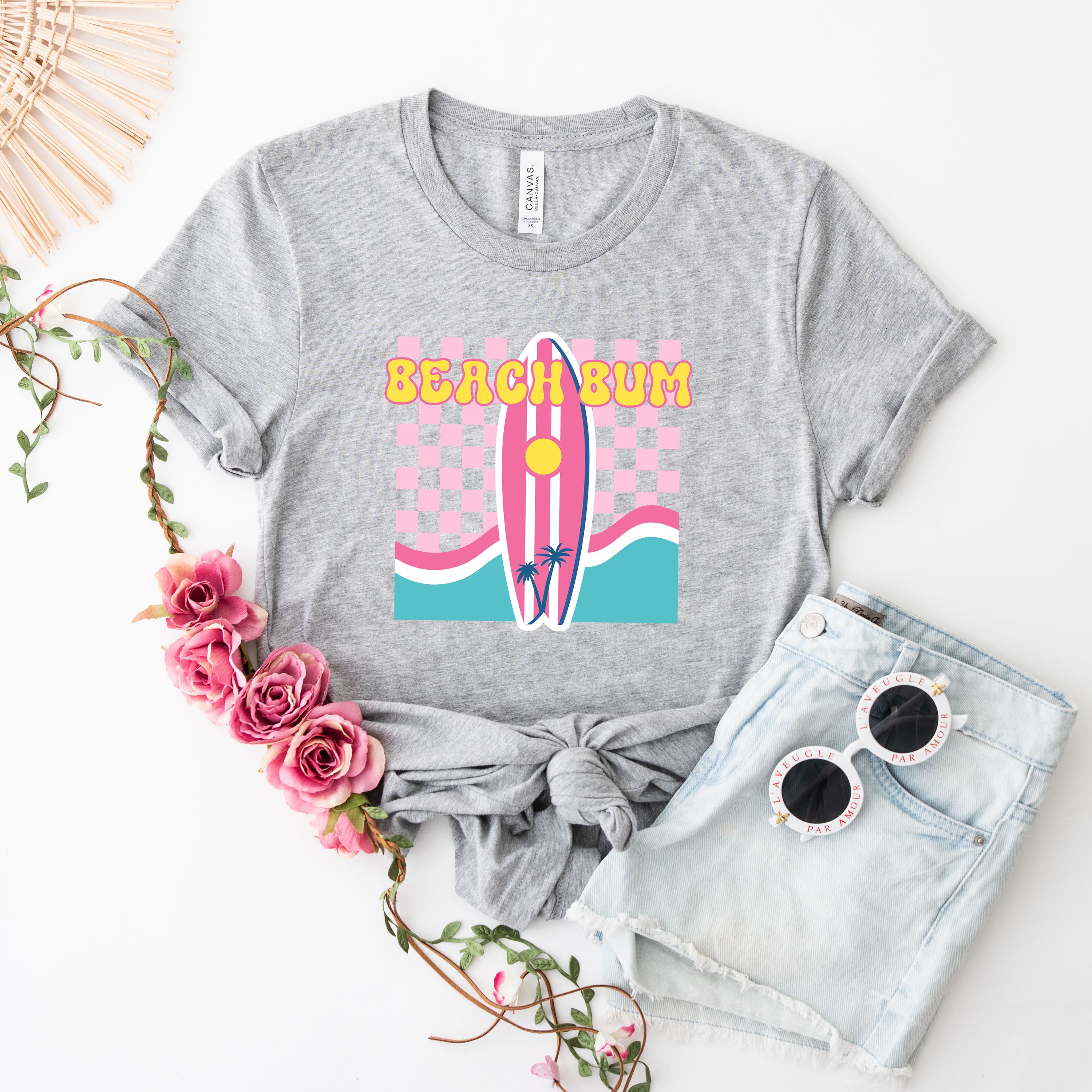Beach Bum Surf Board | Short Sleeve Graphic Tee