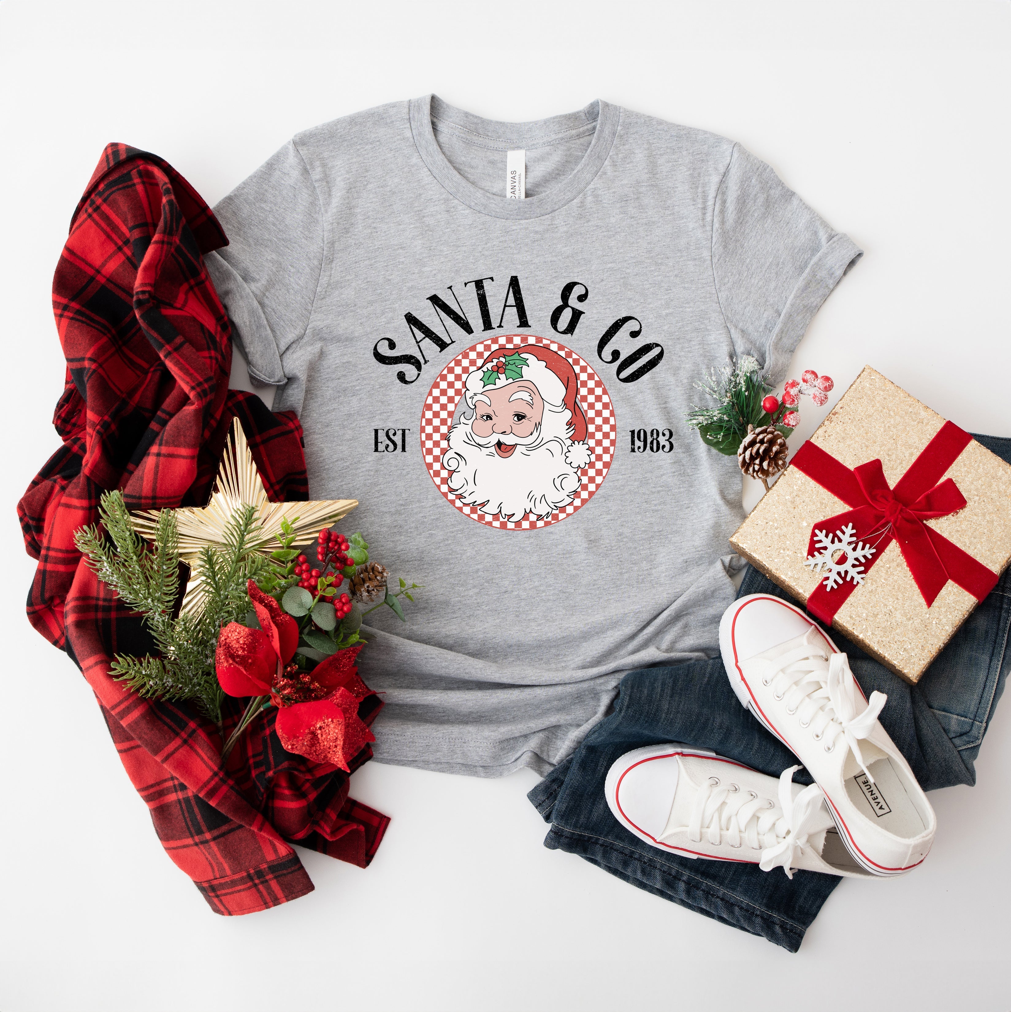 Santa and Co| Short Sleeve Crewneck