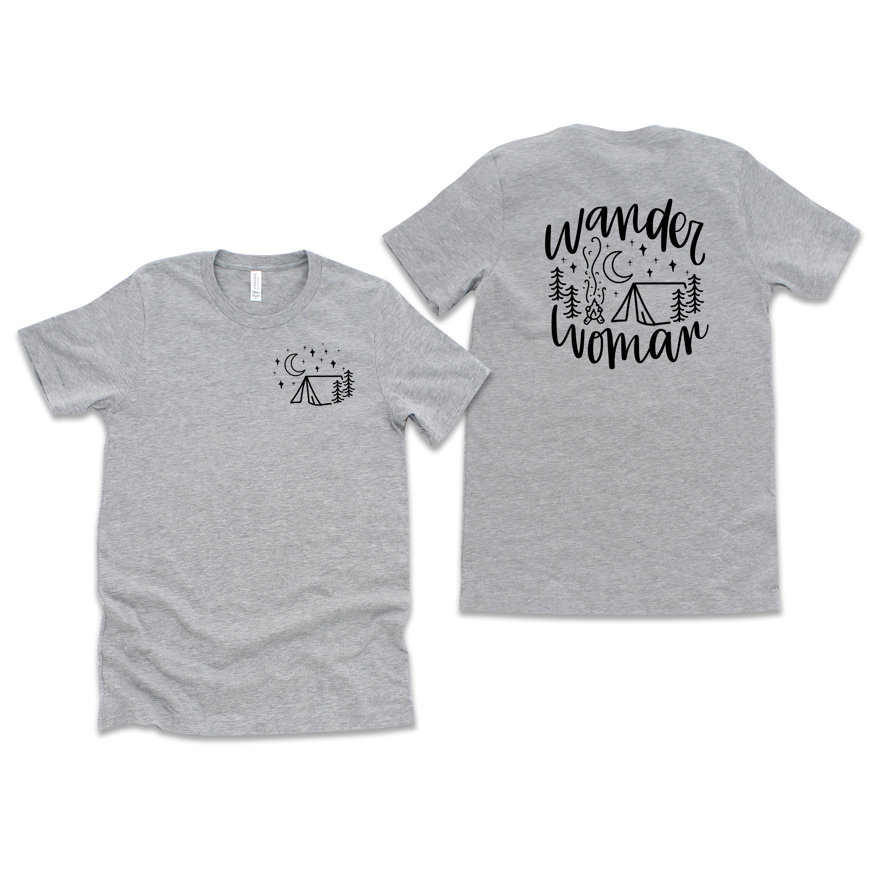 Wander Woman Tent | Front & Back Short Sleeve Graphic Tee