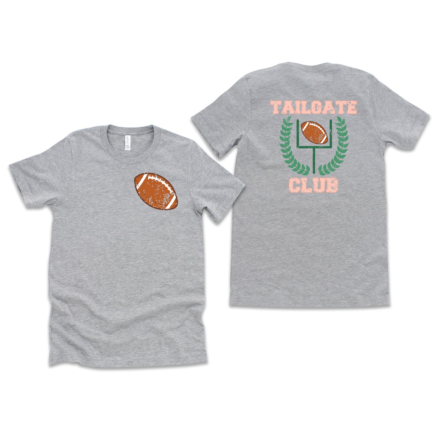 Tailgate Club Colorful | Front & Back Short Sleeve Graphic Tee