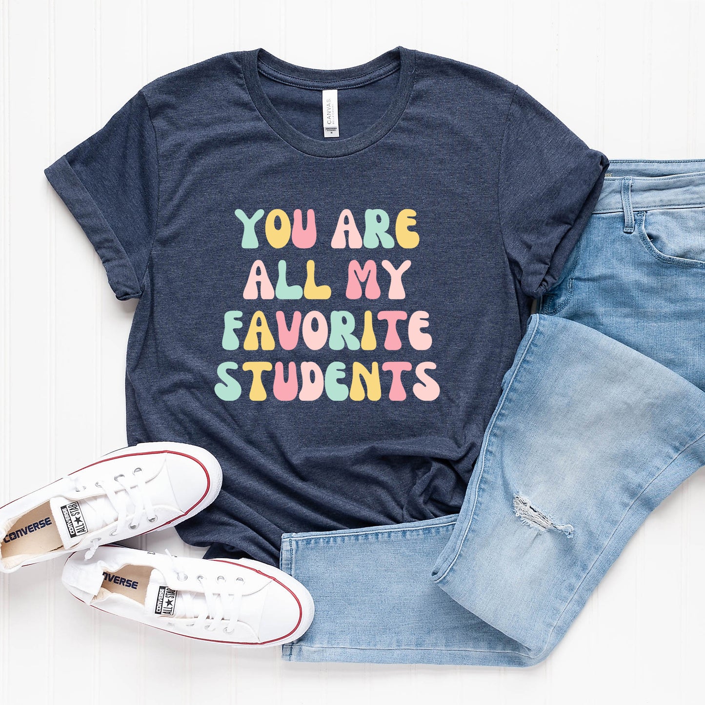 Favorite Students Colorful | Short Sleeve Graphic Tee