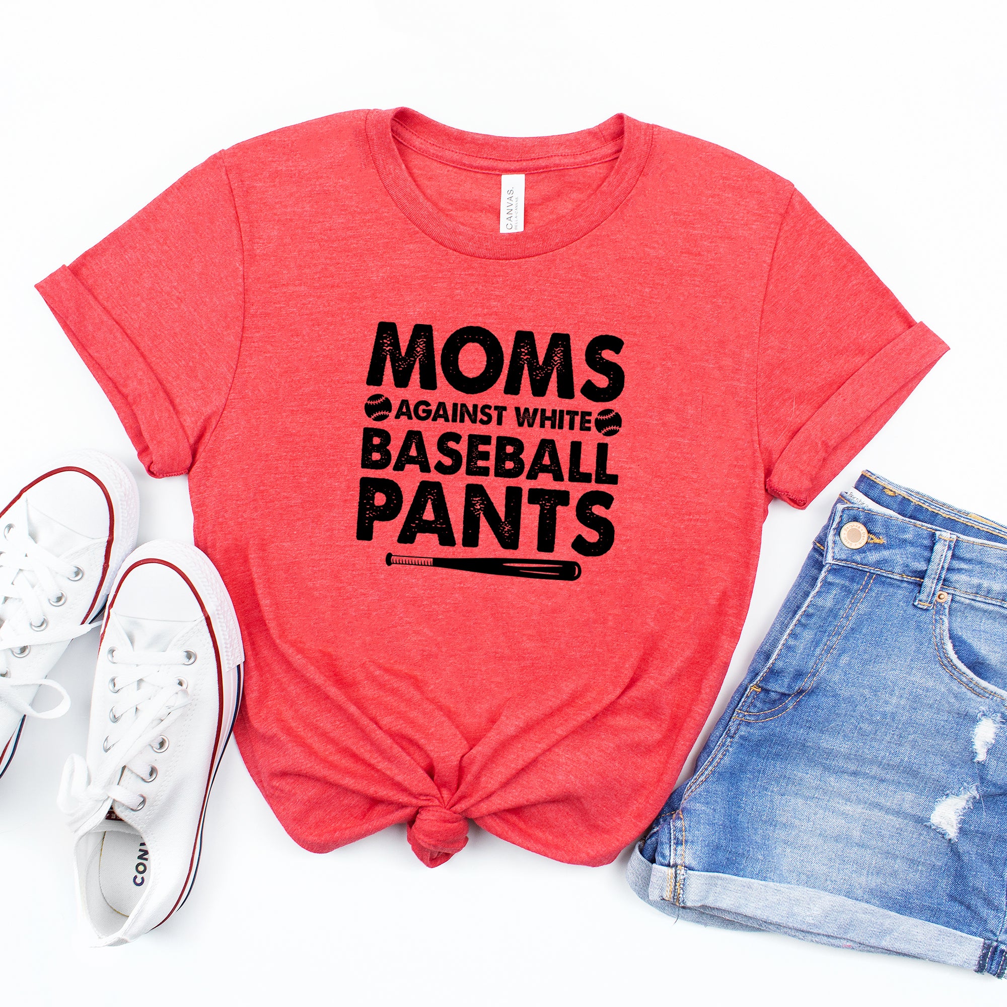 Against White Baseball Pants | Short Sleeve Graphic Tee