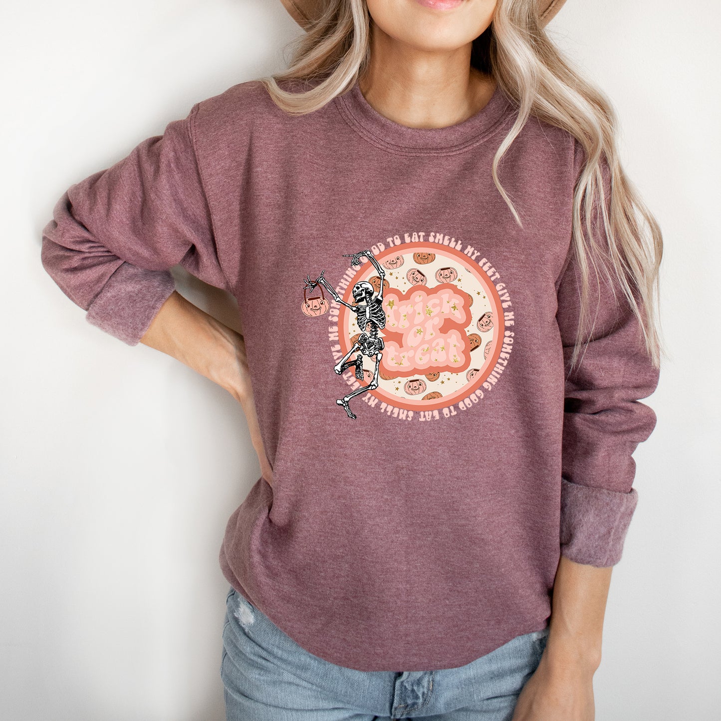 Trick Or Treat Skeleton | Sweatshirt