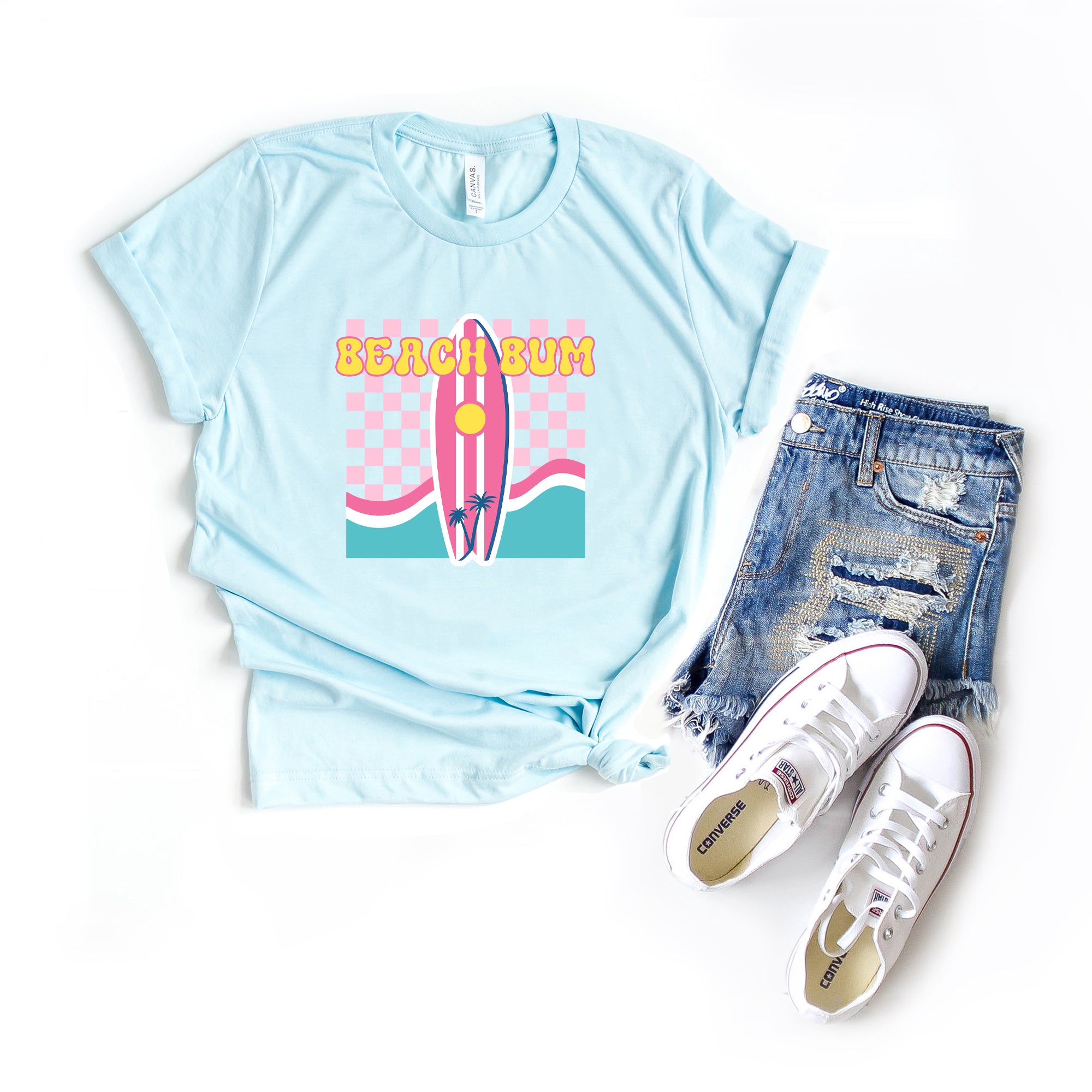 Beach Bum Surf Board | Short Sleeve Graphic Tee