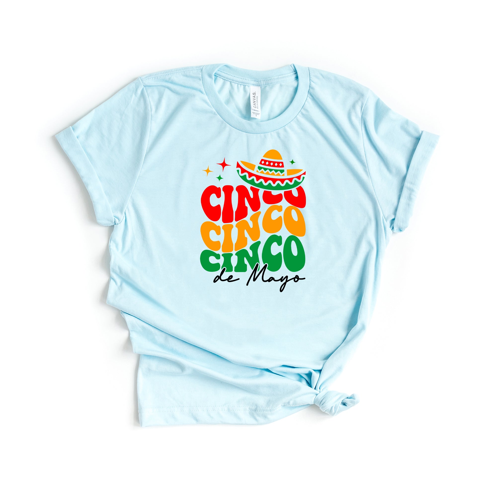 Cinco De Mayo Stacked | Short Sleeve Graphic Tee
