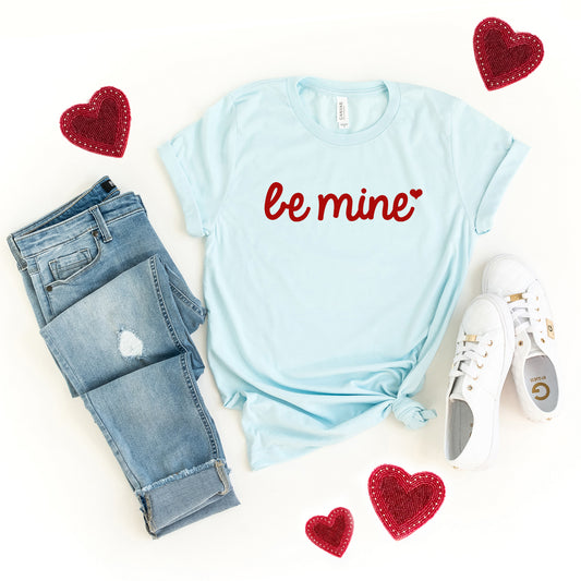 Be Mine Cursive Heart | Short Sleeve Graphic Tee