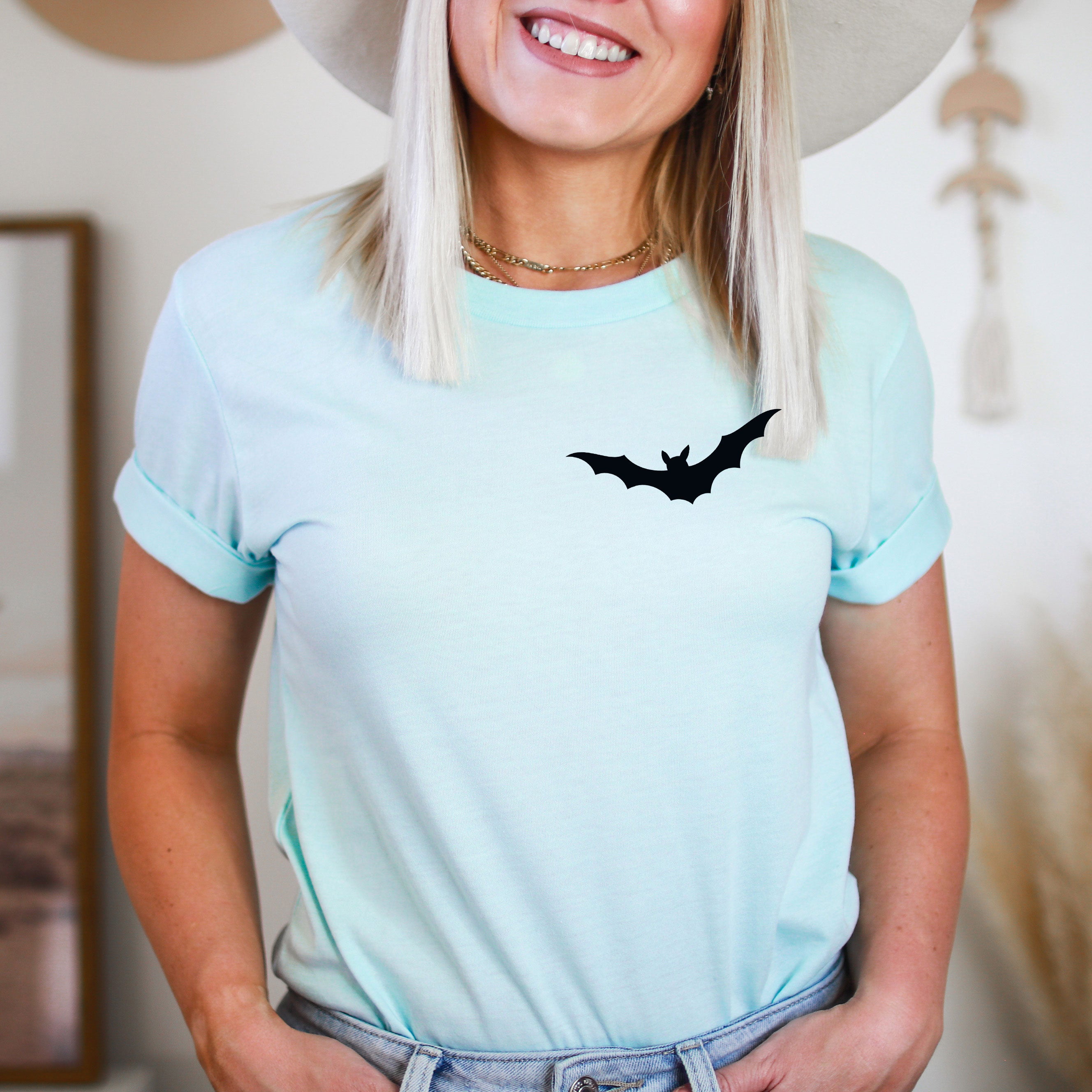 Spooky Mama Bats | Front & Back Short Sleeve Graphic Tee