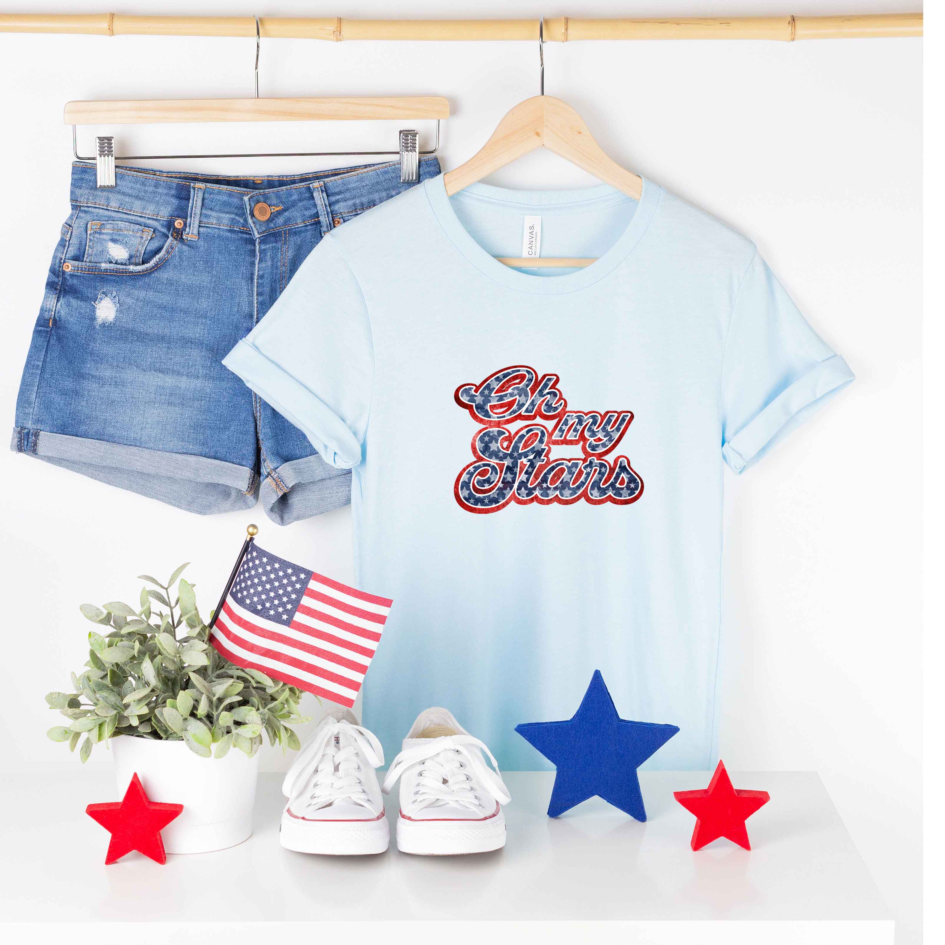Oh My Stars Cursive | Short Sleeve Graphic Tee