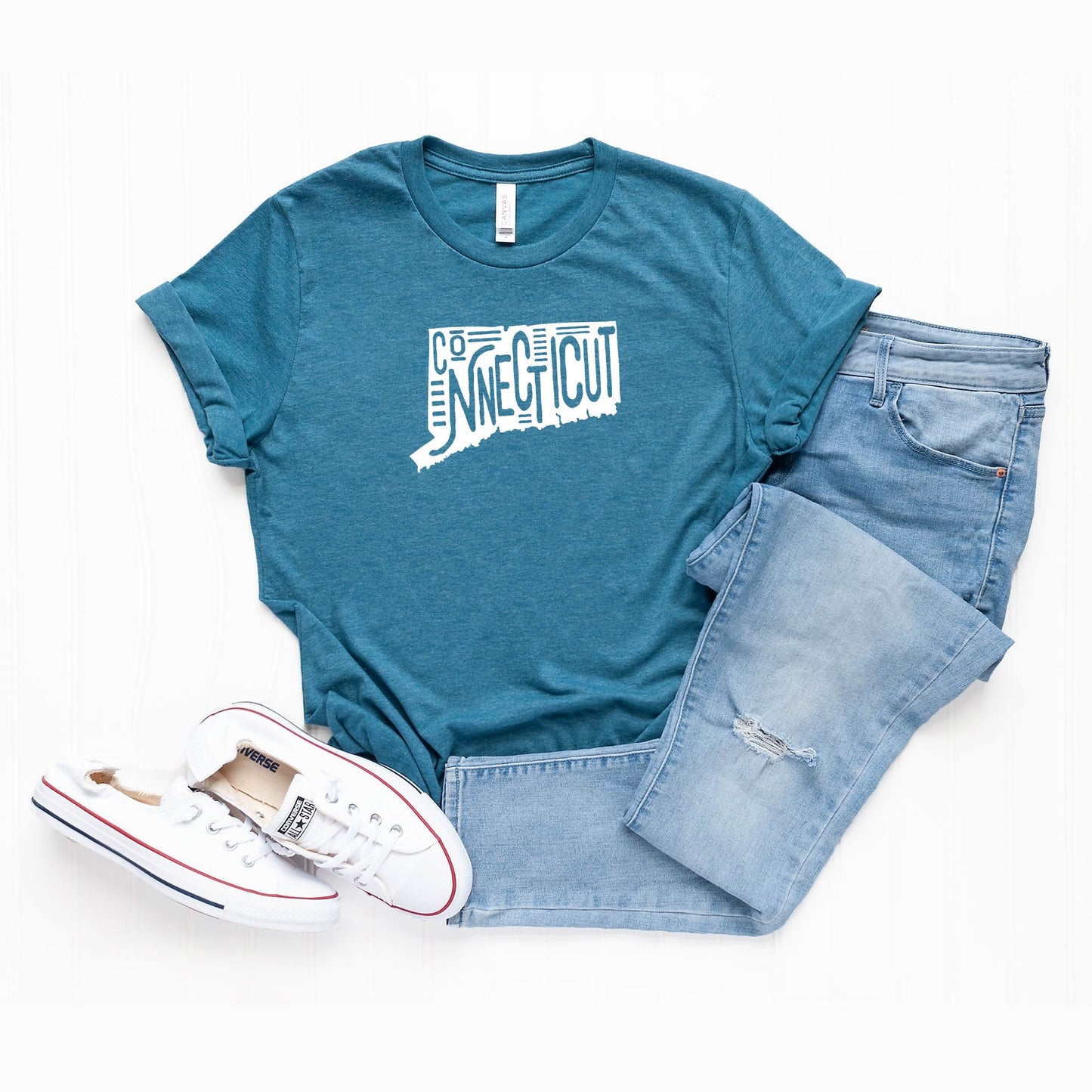 Connecticut Typography | Short Sleeve Graphic Tee