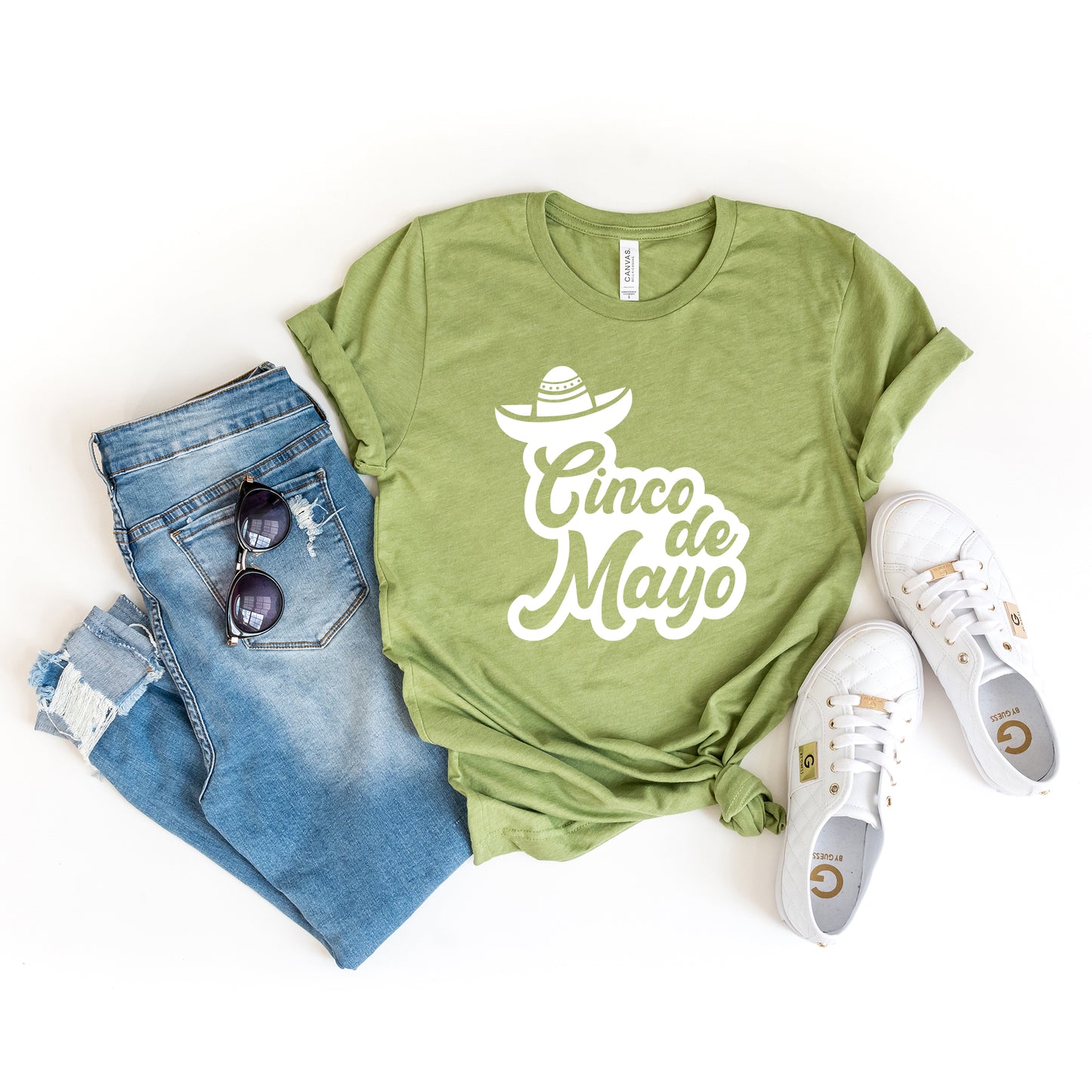 Cinco De Mayo Cursive | Short Sleeve Graphic Tee