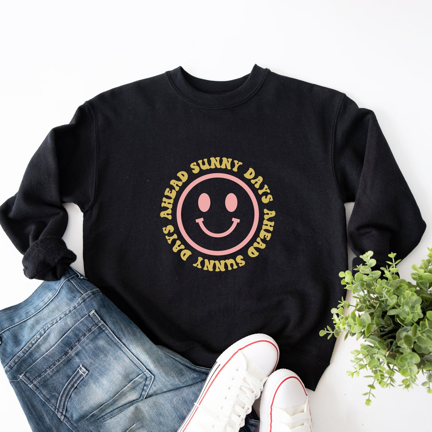 Sunny Days Ahead Smiley Face | Sweatshirt