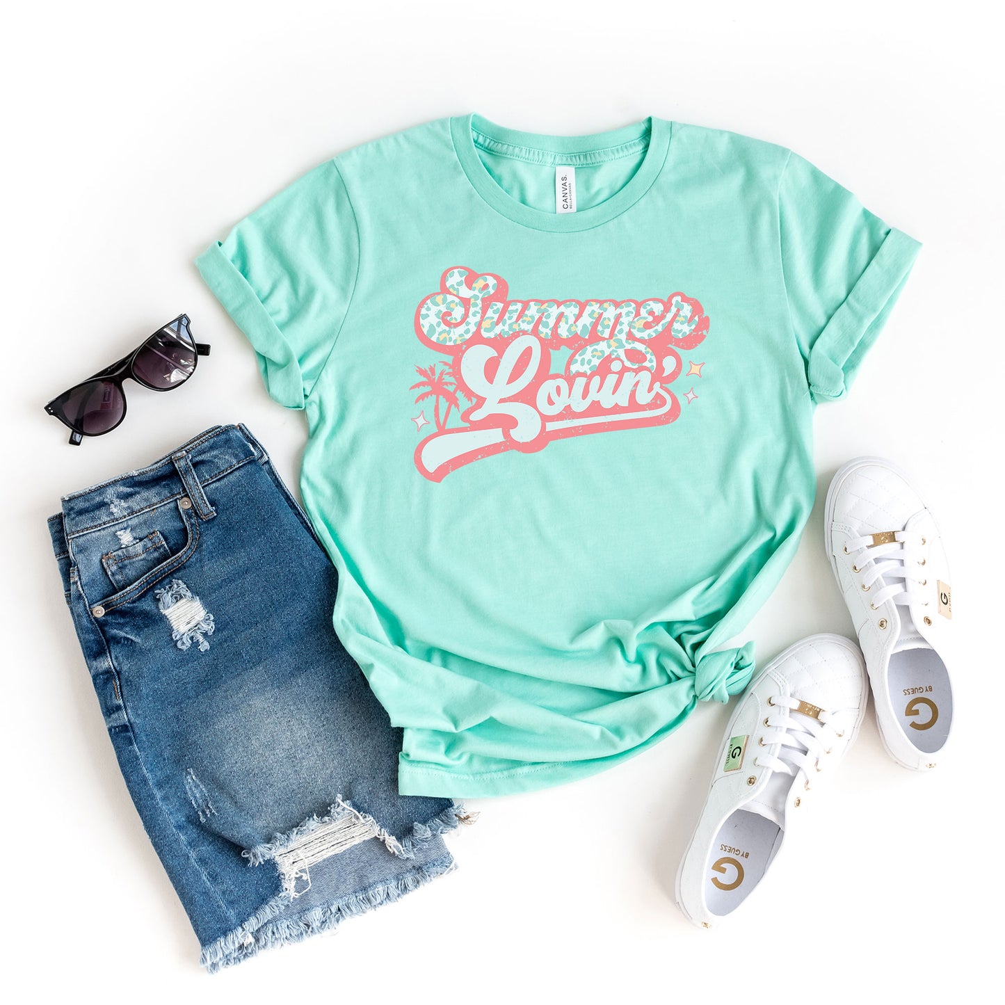 Summer Lovin' Leopard | Short Sleeve Graphic Tee