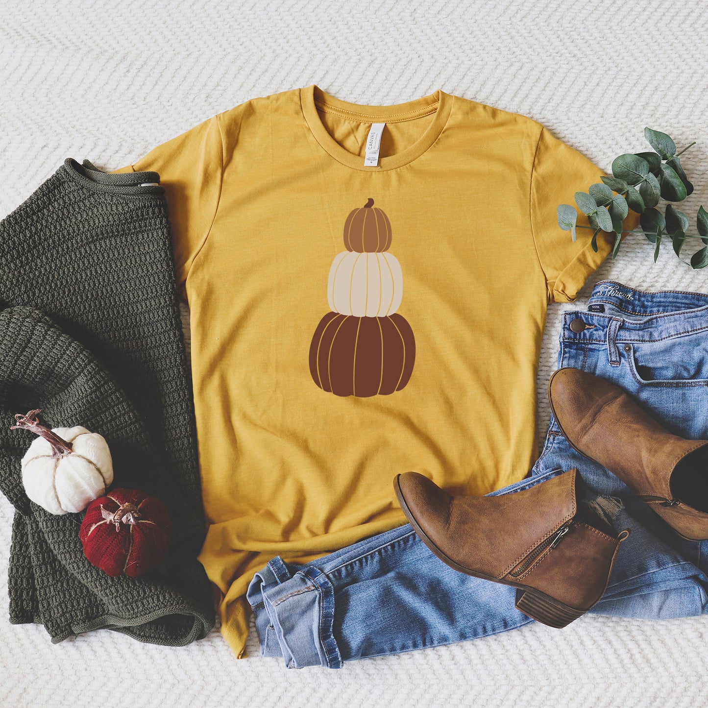 Pumpkins Stacked | Short Sleeve Graphic Tee